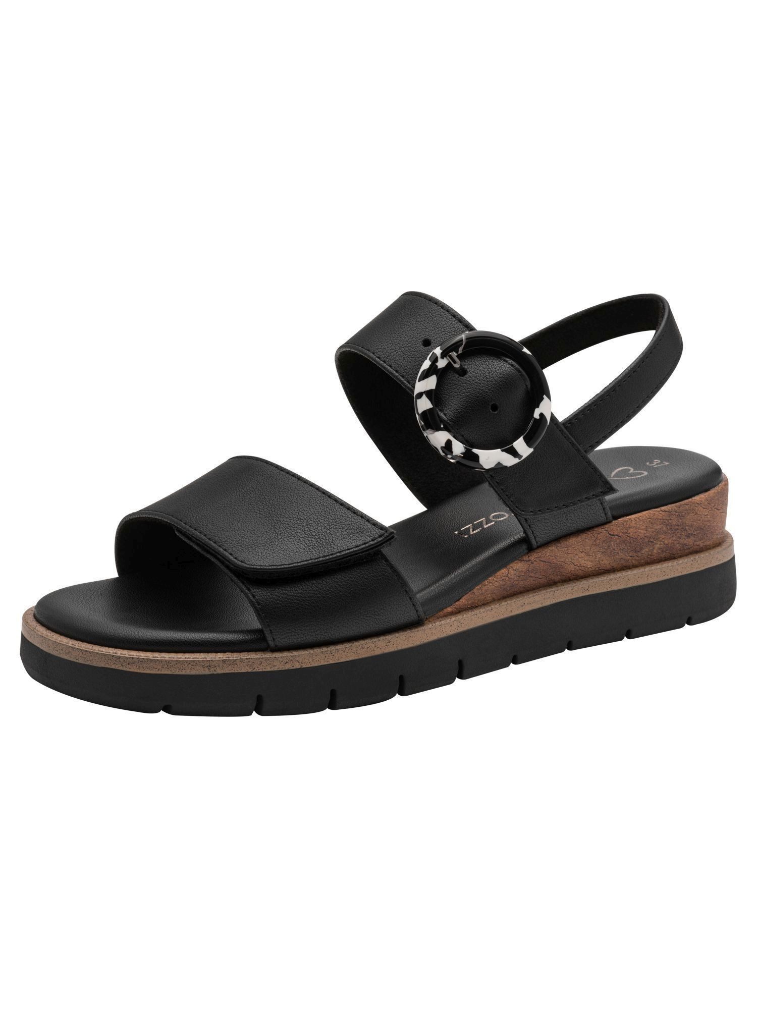 marco tozzi FEEL, MT Soft Lining, Vegan Vegan Keilabsatz Sandalette FEEL