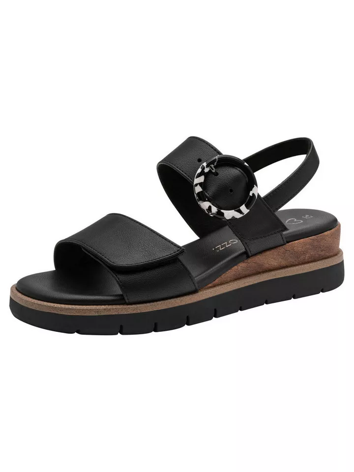 marco tozzi FEEL, MT Soft Lining, Vegan Vegan Keilabsatz Sandalette FEEL