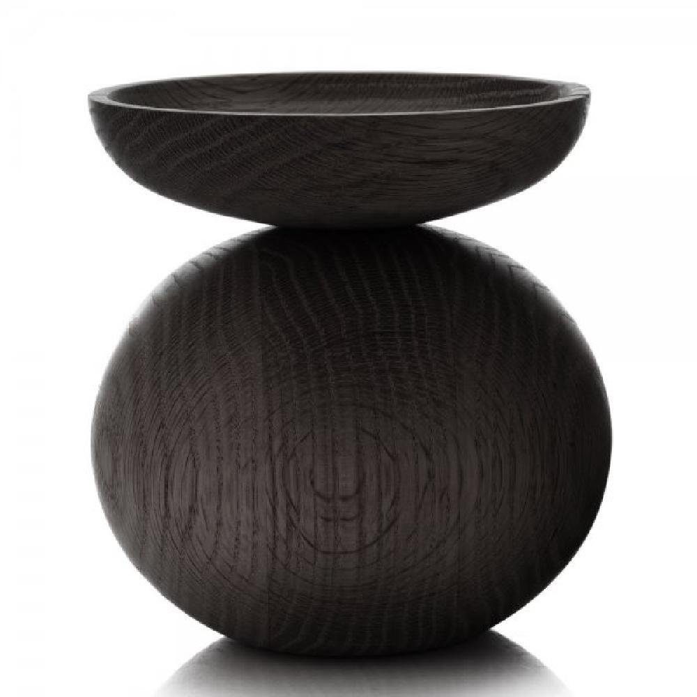 Applicata Dekovase Vase Shape Bowl Eiche schwarz gebeizt