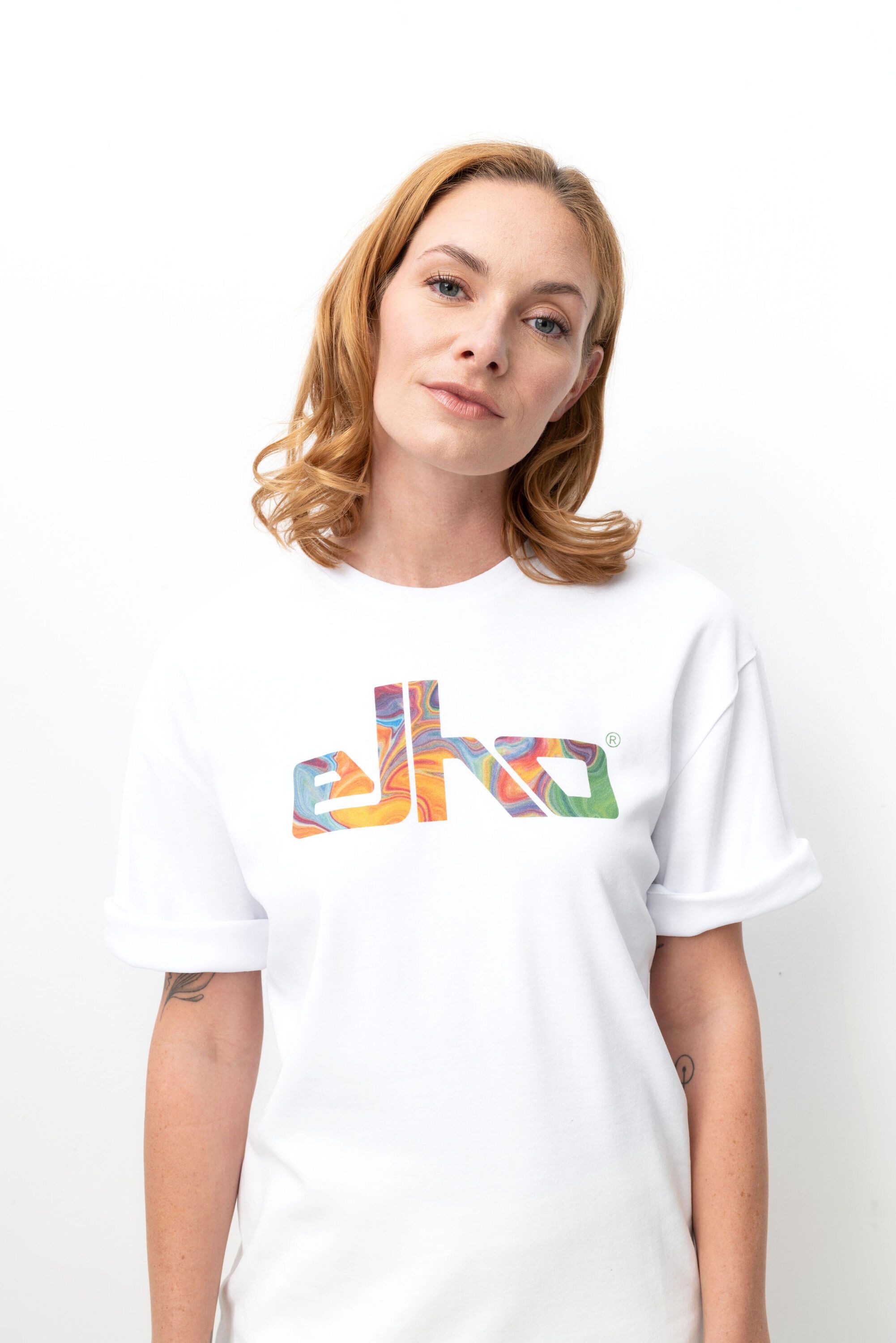 Elho Rundhalsshirt INNSBRUCK (1-tlg) mit elho Logo-Print