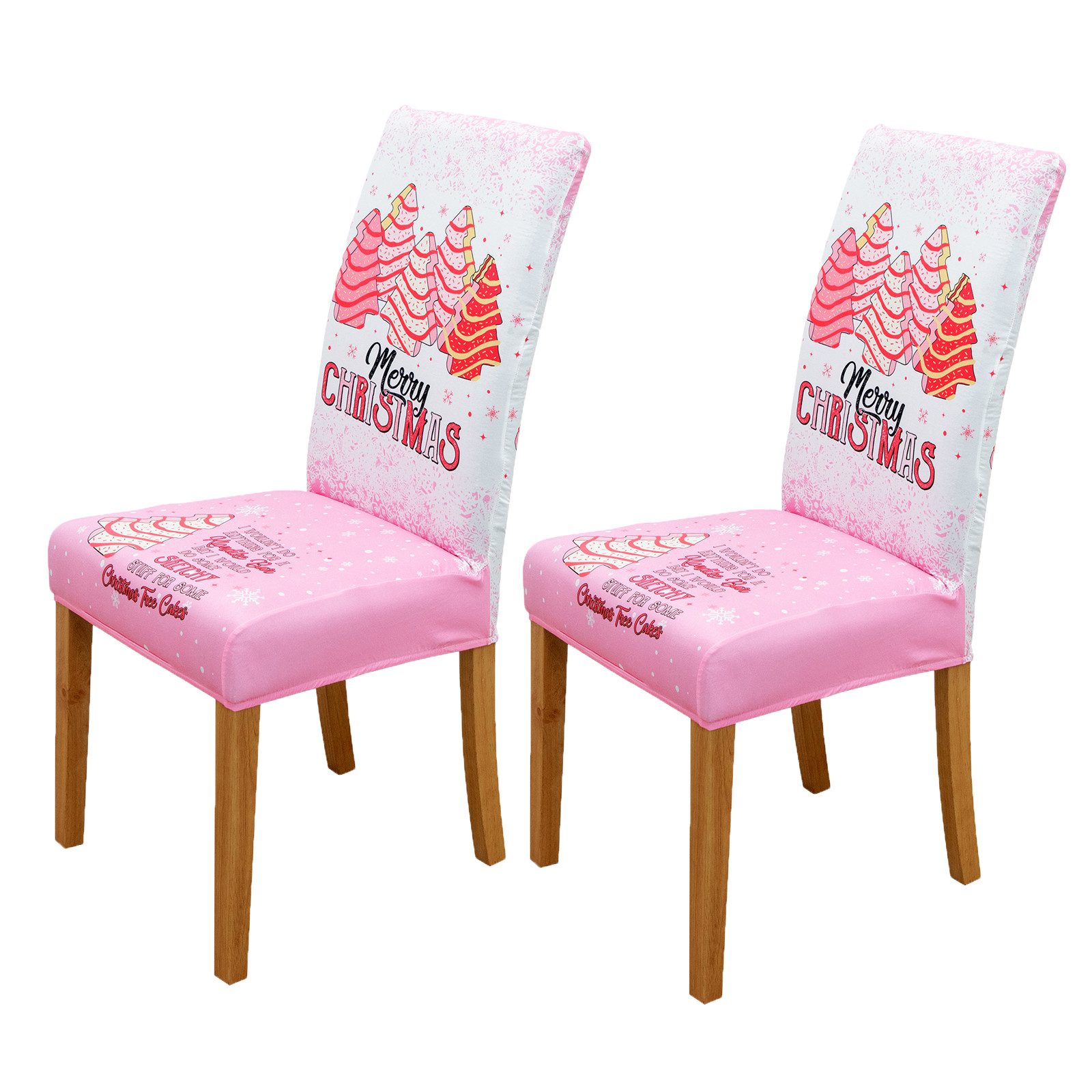 Stuhlhusse Stuhlhuss Weihnachtsstuhlbezug Sitzbezug Stretch Stuhlbezug