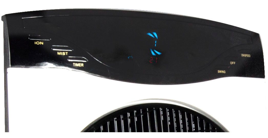 Sonnenkönig Standventilator Air Fresh 5S, Leistung 100W, LED-Display, Ionisator, 9h Timer, Fernbedienung, 3 Ventilationsstufen, 4.6L Wassertank