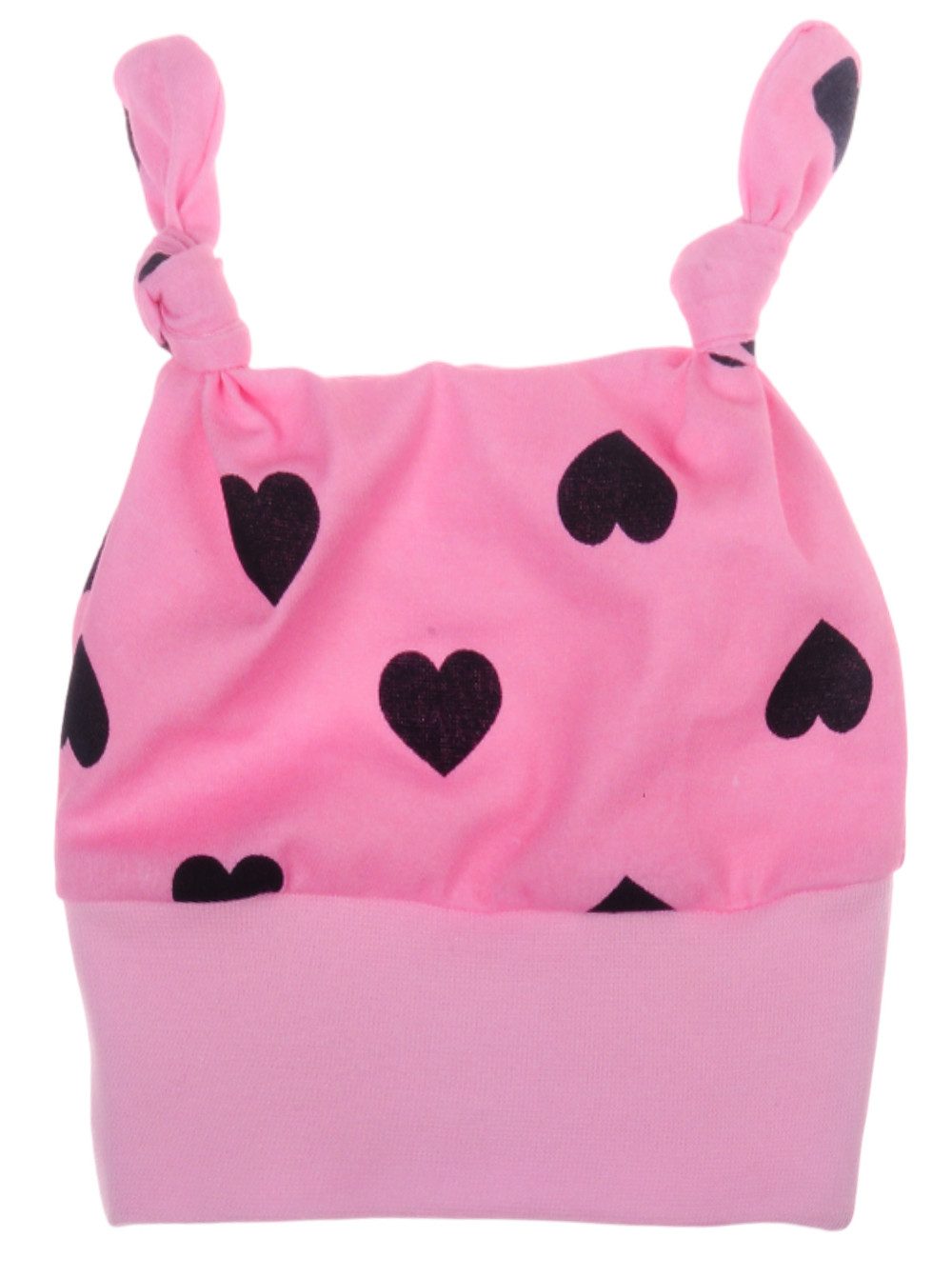 La Bortini Erstlingsmütze Baby Mütze Knotenmütze für Neugeborene neutral 34 bis 43 leicht, weich, elastisch, 34 35 36 37 38 39 40 41 42 43 44