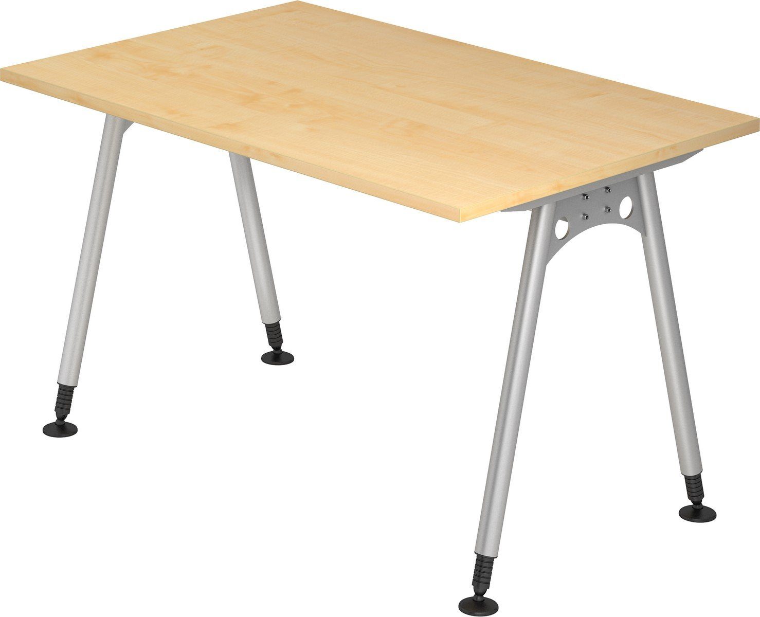 bümö 100 Schreibtisch Rechteck: Serie-A, cm Dekor: 200 Schreibtisch x Grau -