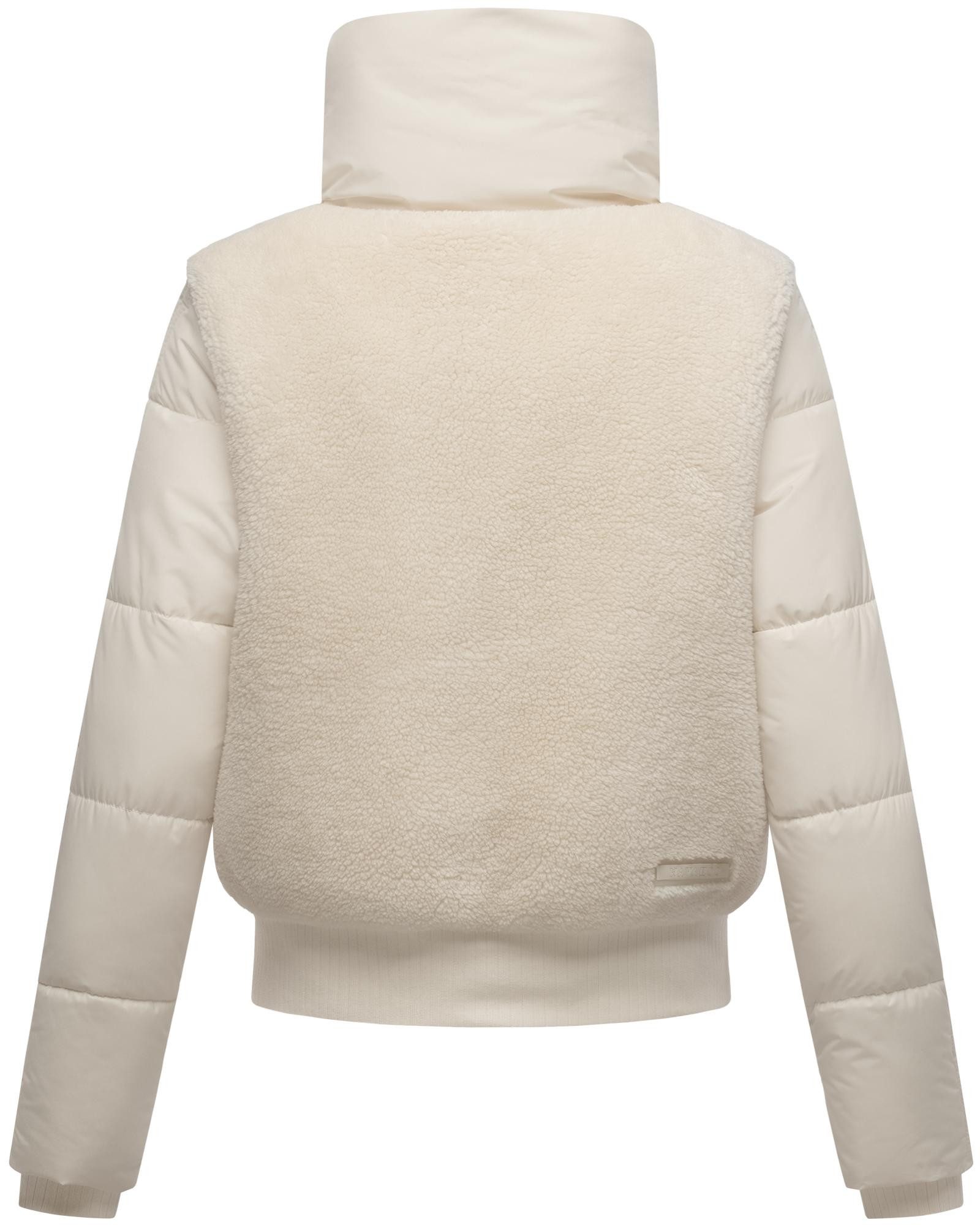 Navahoo Plüschjacke Teddyzone 14 Teddy-Fleece Jacke mit hohem Kragen
