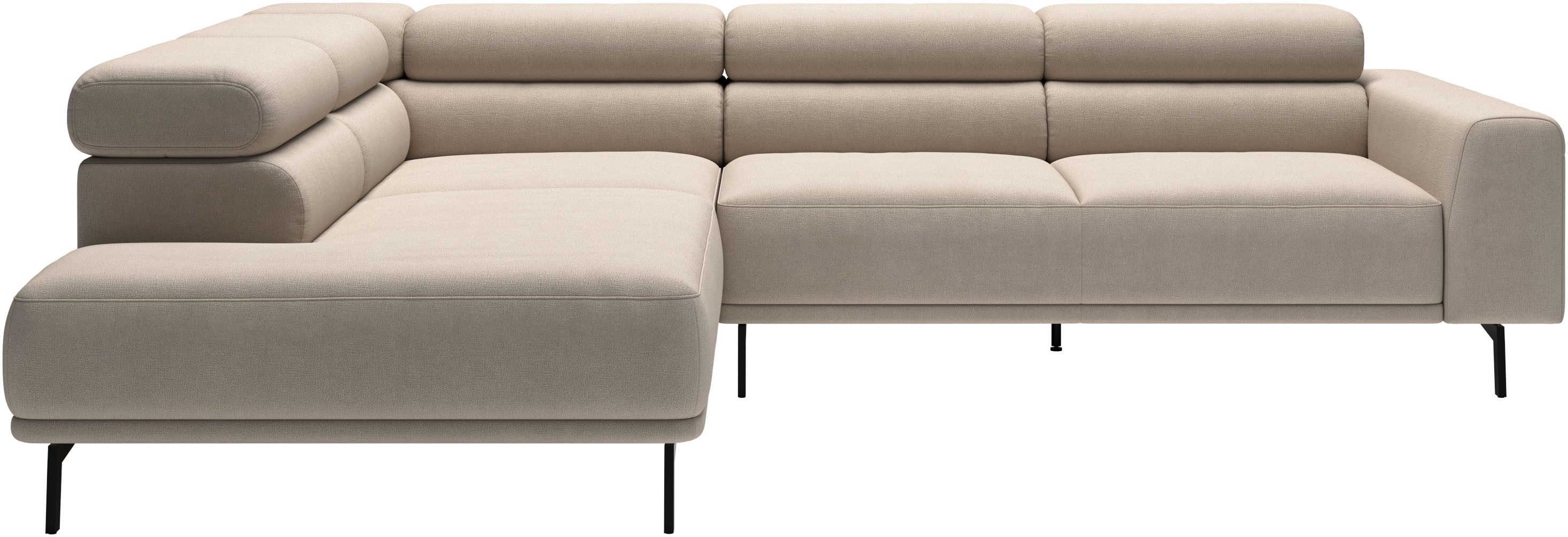 SCHÖNER WOHNEN-Kollektion Ecksofa Tossa, Modernes Design trifft smarte Funktione, Breite 273 cm, 2 Teile, Motorischer Sitzvorzug, Kopfteil-Funktion & Saugroboter-Höhe