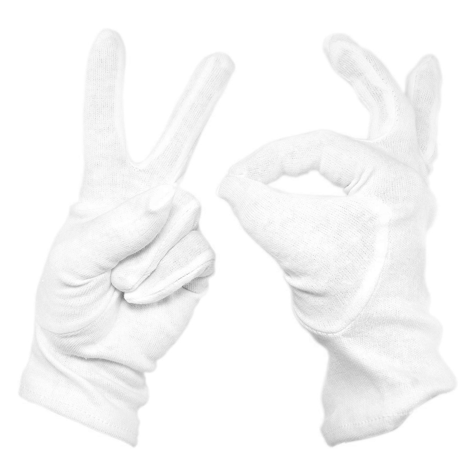 Metamorph Zauberer-Kostüm Baumwollhandschuhe für Kinder weiß, Bequeme, hochwertige Перчатки für eine Vielzahl an Verkleidungen