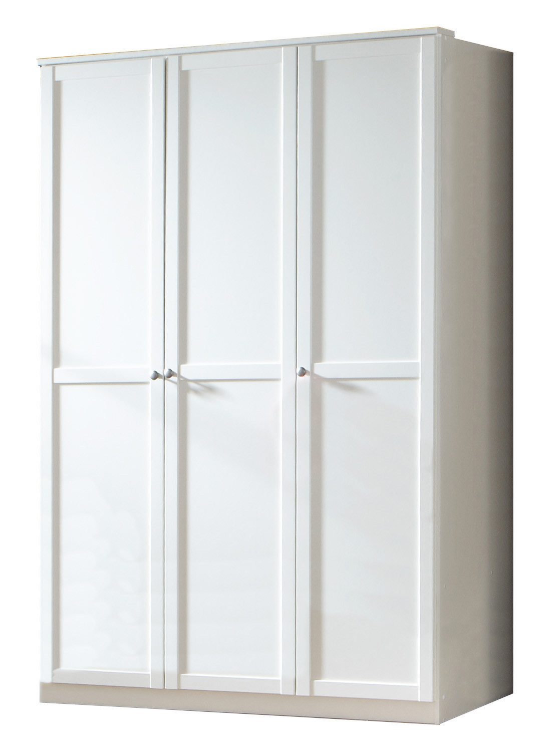 möbel-direkt.de Drehtürenschrank Filou in Weiß mit Landhaus-Applikationen (komplett, 1-St., Kleiderschrank) Made in Germany, Soft Close