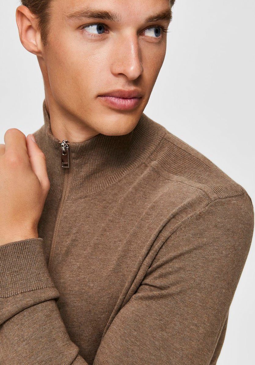 Selected Strickjacke SLHBERG FULL ZIP CARDIGAN NOOS