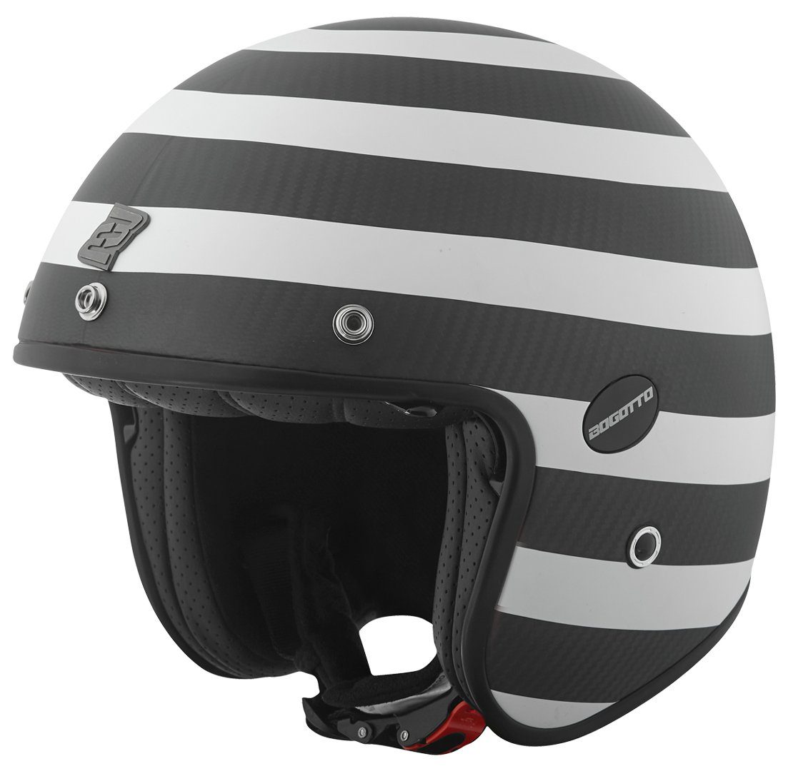 Motorradhelm V587 Scacchi Carbon Jethelm