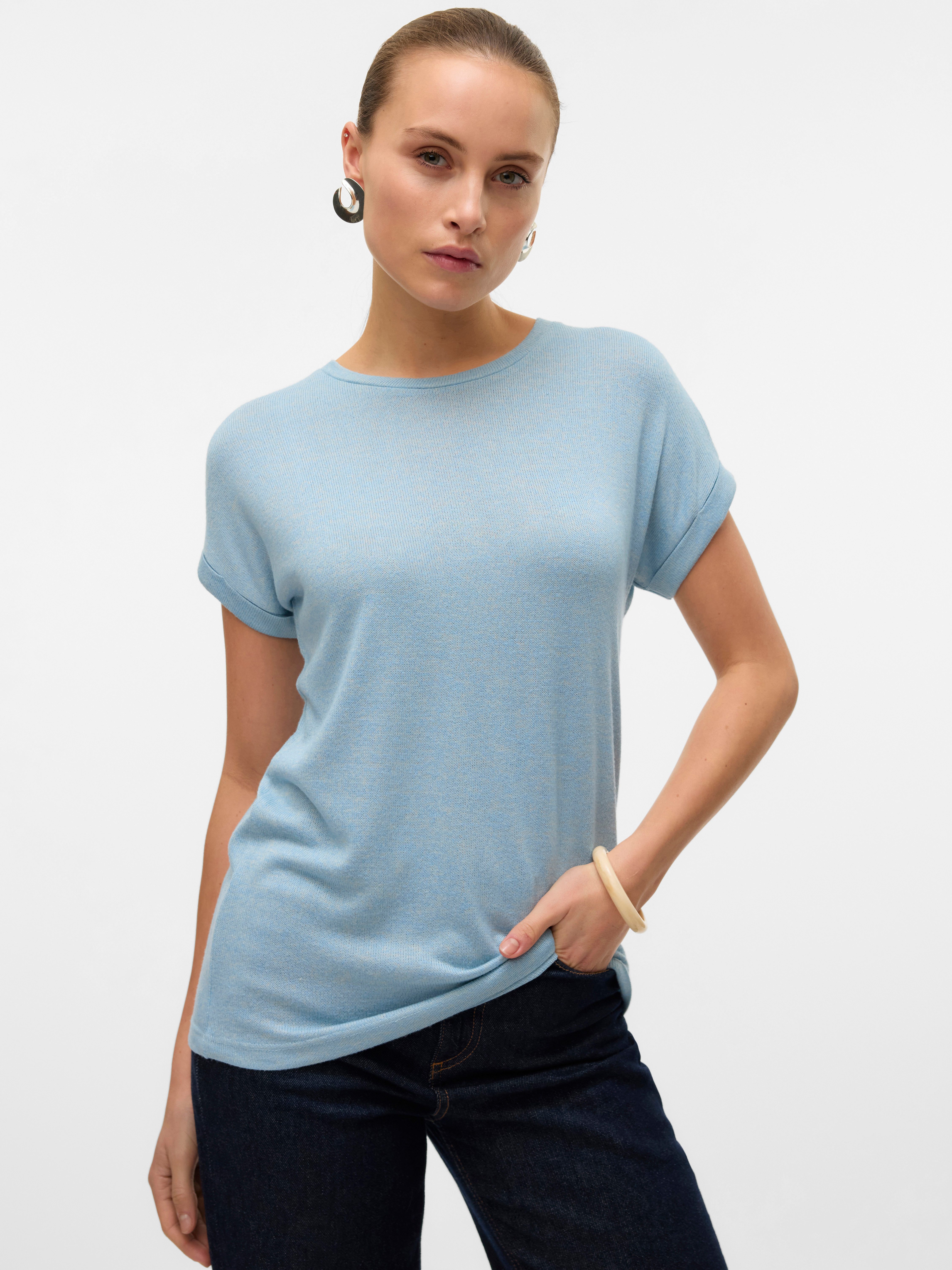 Vero Moda Kurzarmpullover VMBRIANNA SS O-NECK günstig online kaufen