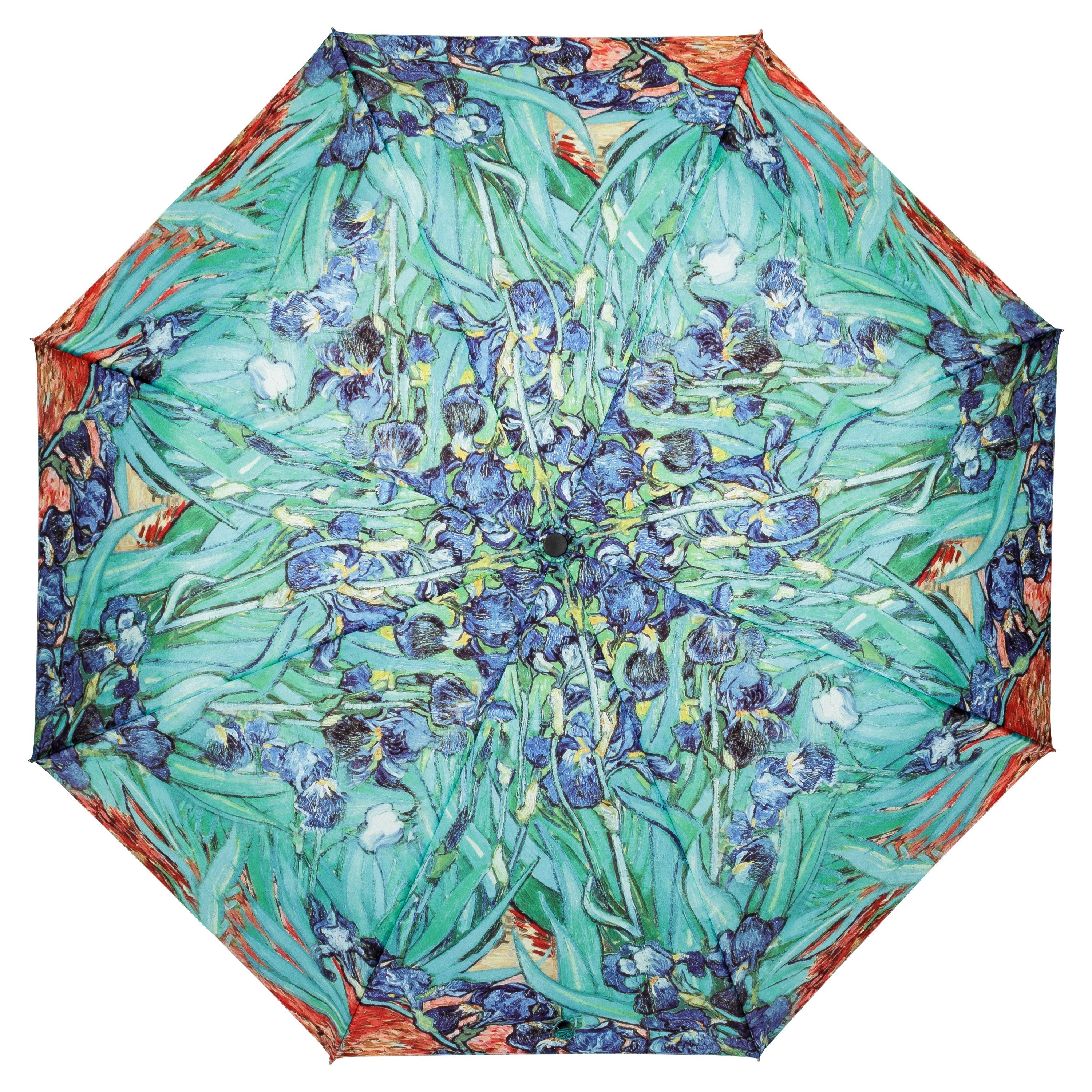 Gogh Motivschirm Vincent Motiv Kunst Iris Taschenregenschirm Lilienfeld von van Leicht Blumen