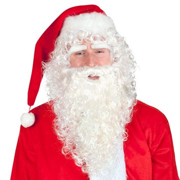 Scherzwelt Kostüm Santa Claus Kostüm XL - Weihnachtsmann - SAMT Delux + Perücke