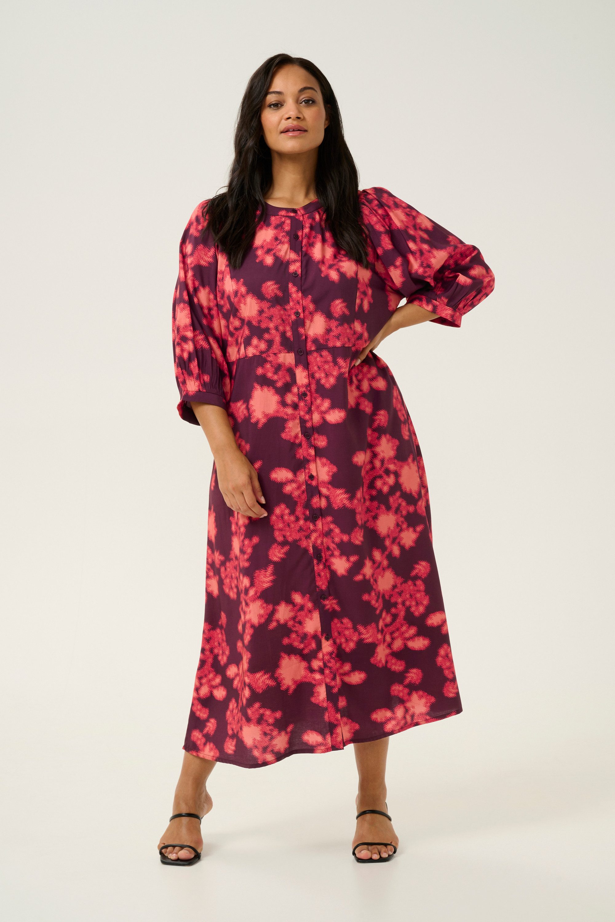 KAFFE Curve Blusenkleid Kleid KCmaddi Große günstig online kaufen