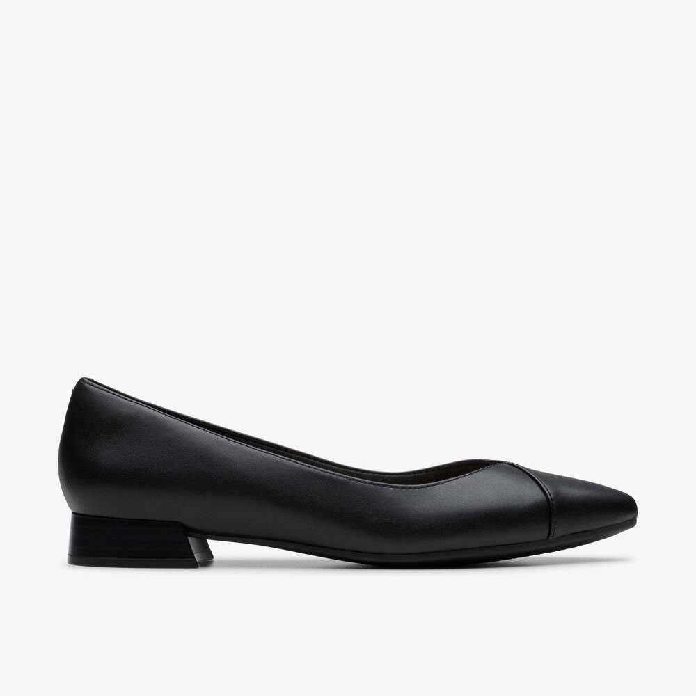 Clarks Clarks - Natalyn Wish Black Leather - Schwarz Ballerina