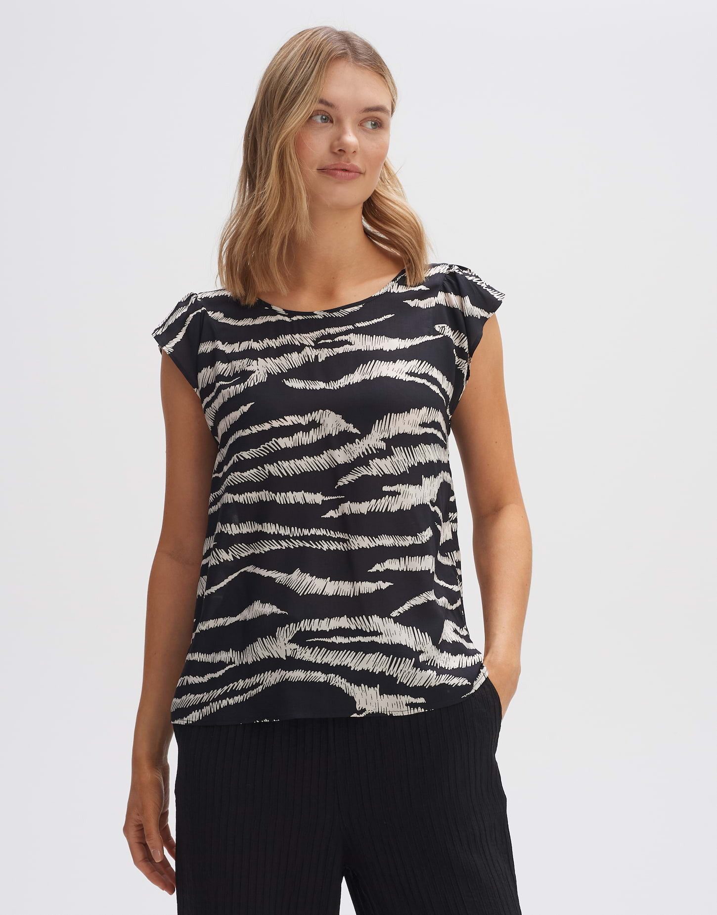 OPUS Shirtbluse Fannie safari lockere Passform