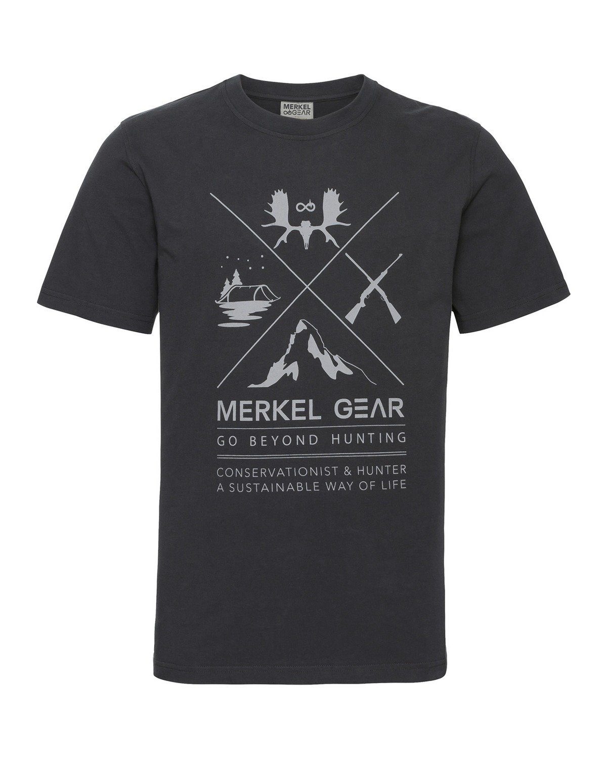 Top-Verkaufstrend Merkel Gear Cross Hunting T-Shirt T-Shirt