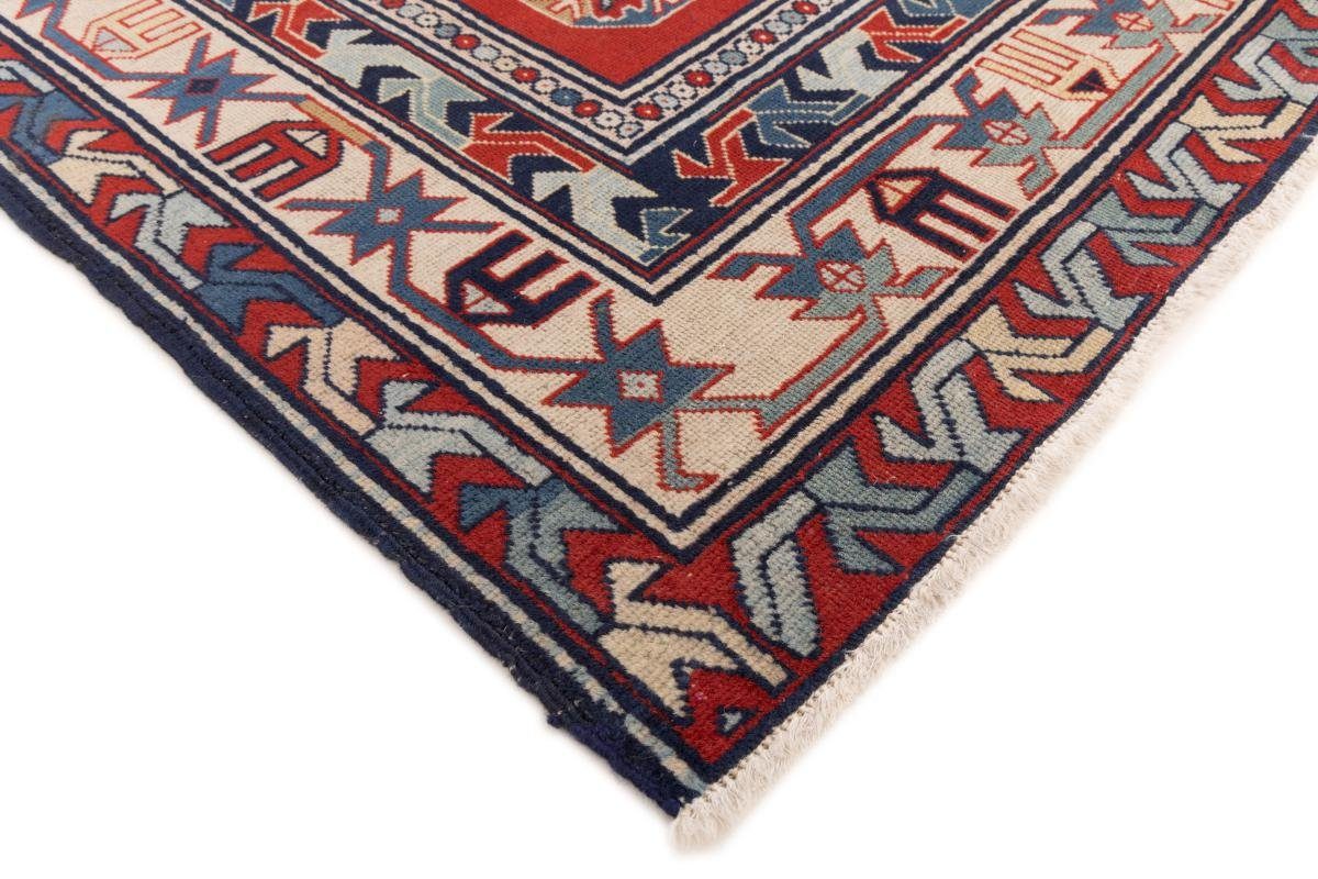 Orientteppich Kazak 145x230 Handgeknüpfter Orientteppich Nain 5 Trading, Höhe: rechteckig, Perserteppich, mm 