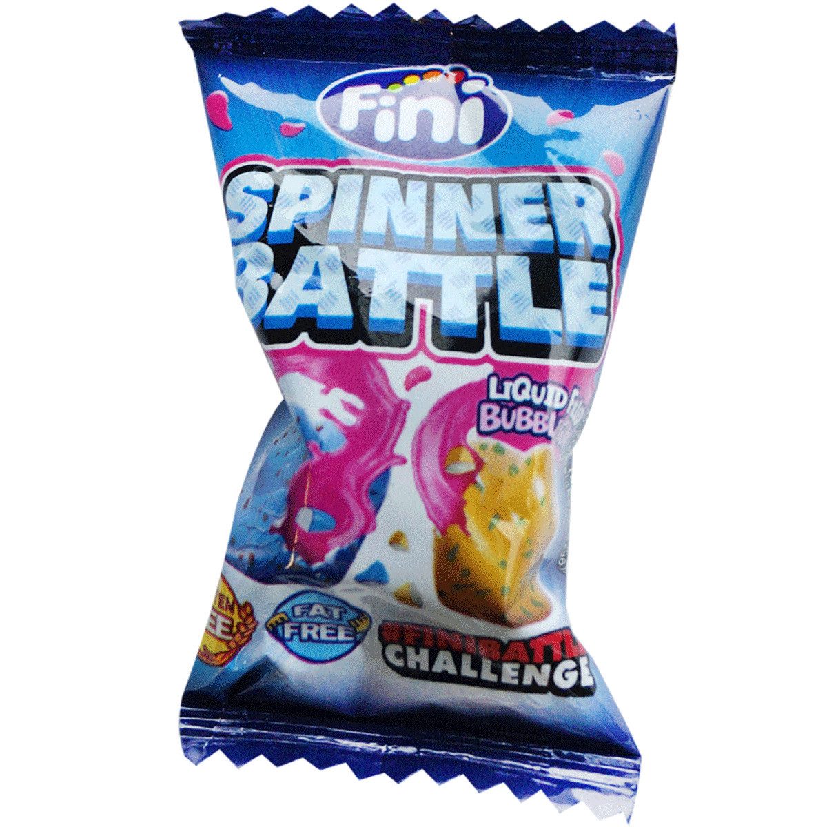 Fini Süßigkeit, Fini Bubble Gum Spinner Battle mit flüssigen Kern 1000g Display