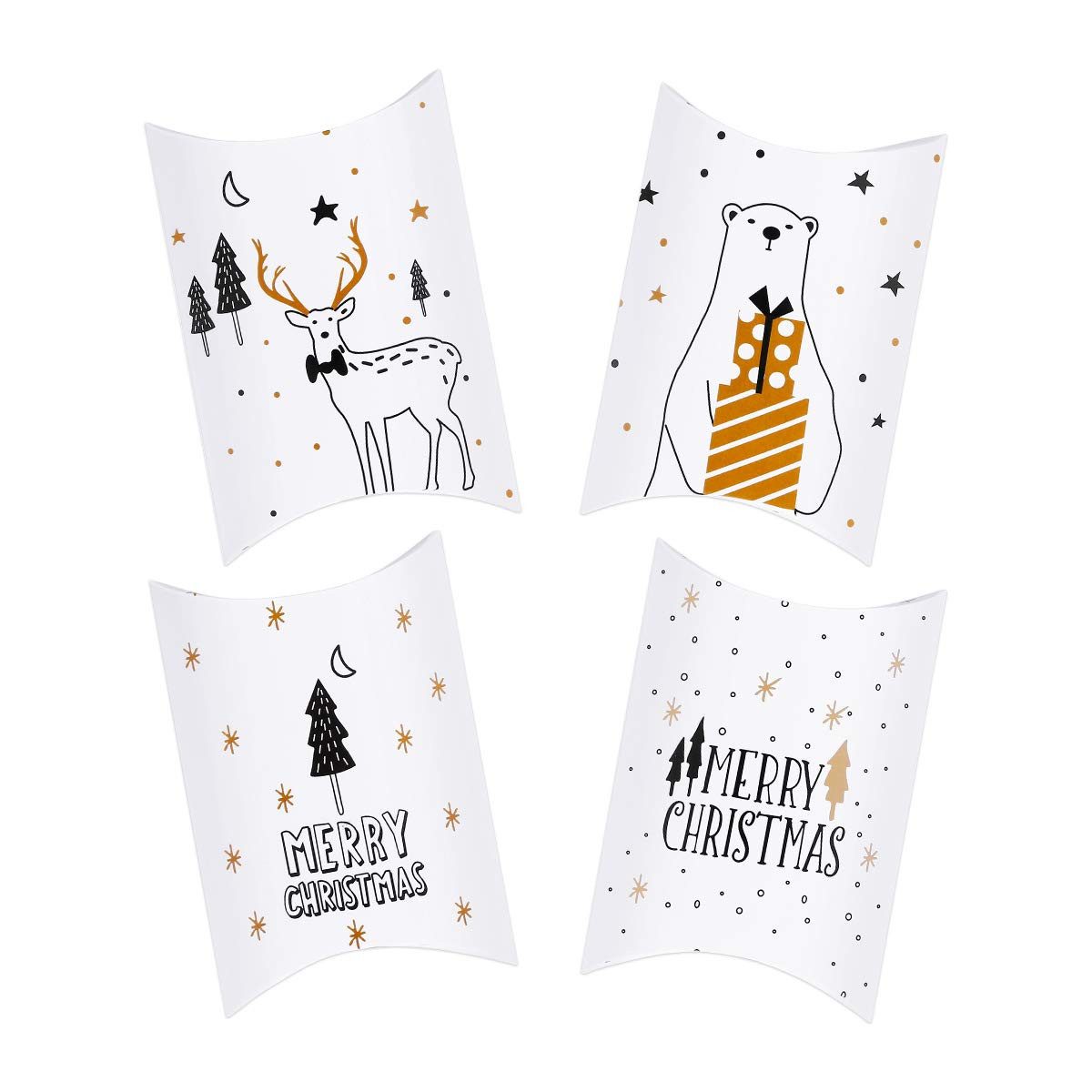 FOUORTUNATE-BEE Geschenkbox 20 Stück Weihnachten Geschenkbox (Keksschachtel günstig online kaufen