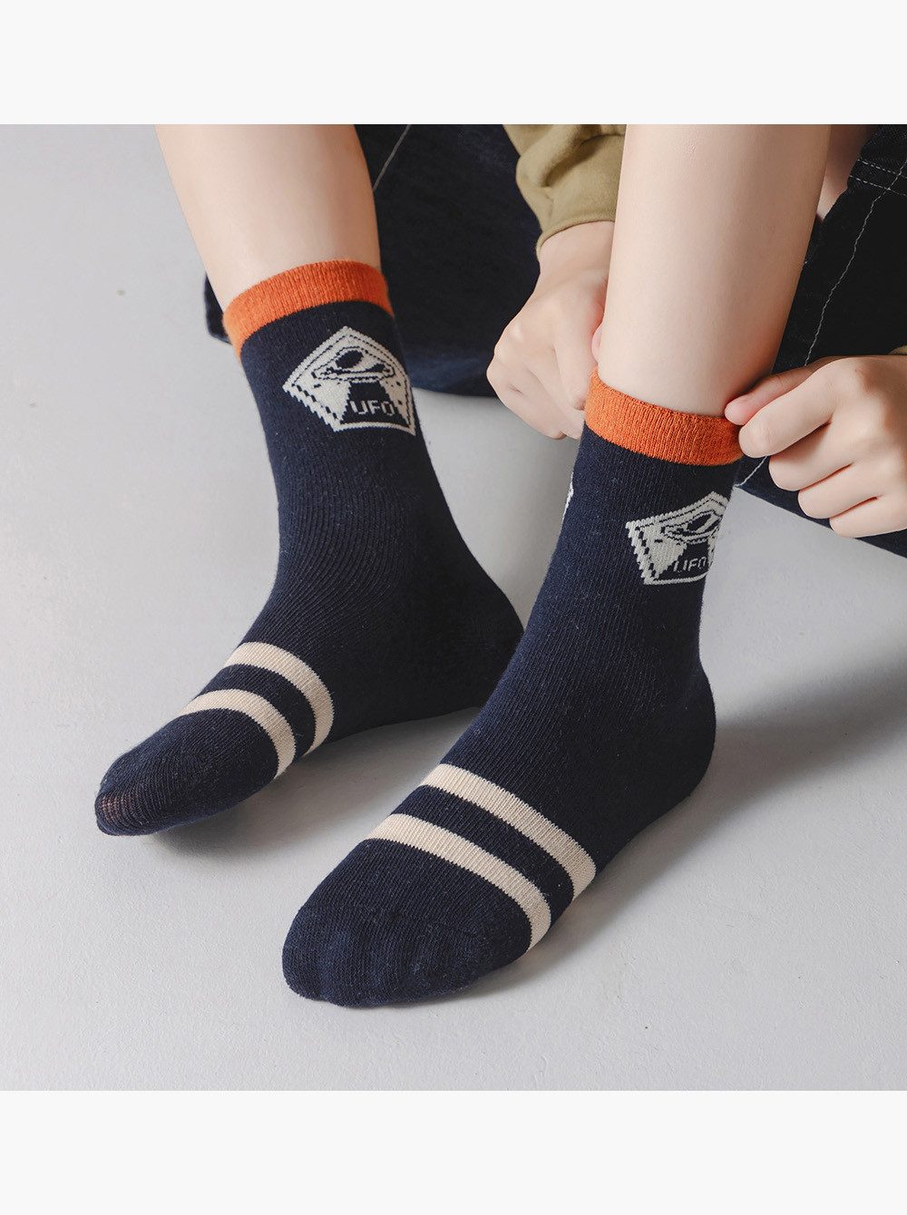 axy Socken axy Kinder Jungen Socken 5 Paar Multipack (Set, 5er-Pack, 5 Paar) Junge Geschenke Bunte Weich Neuheit Kindersocken – Bild 5 von 5