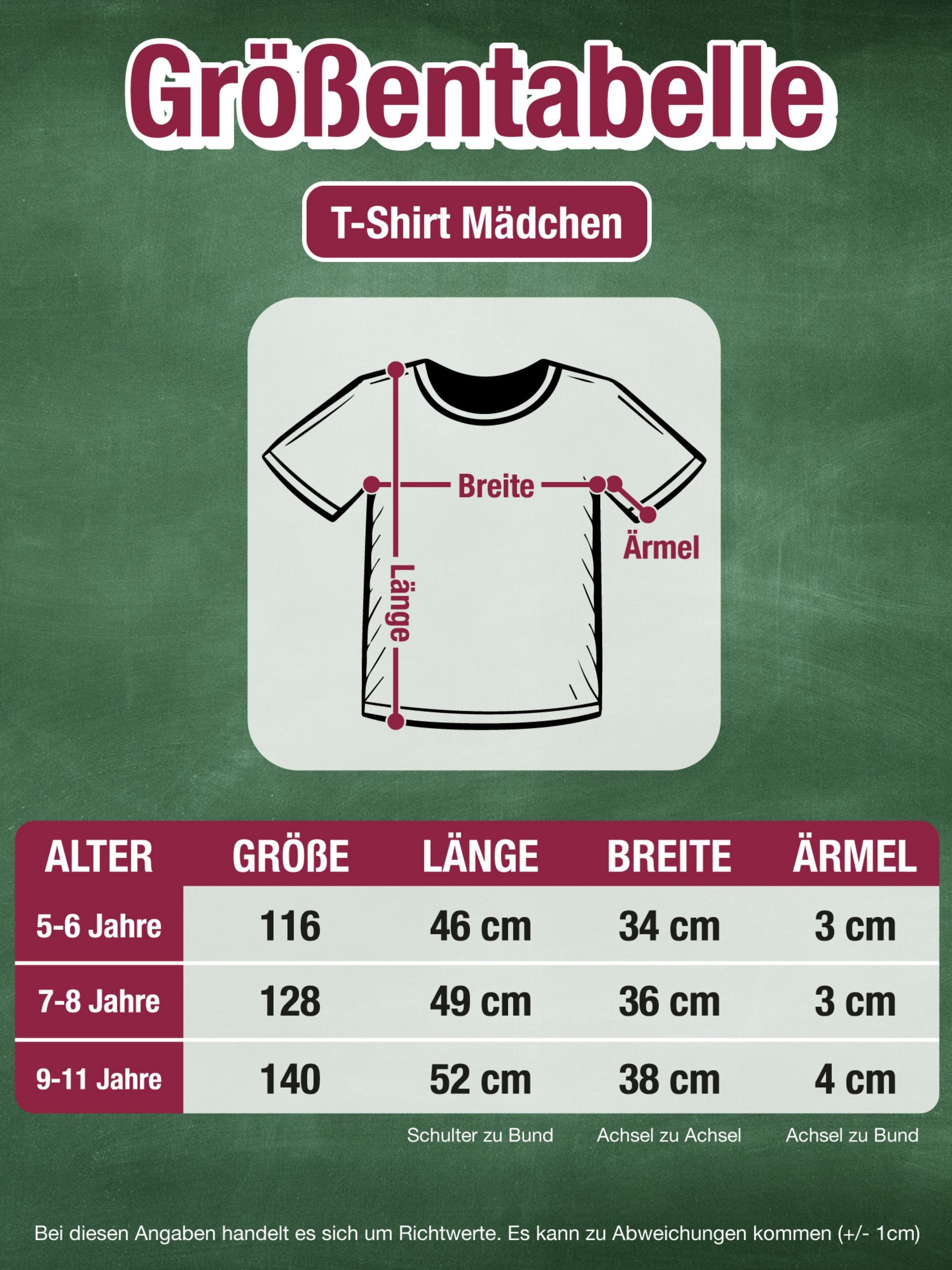 Shirtracer T-Shirt Tschüss Kindergarten Einhorn - Glitzer jetzt in der Schule Einschulung Mädchen – Bild 4 von 5