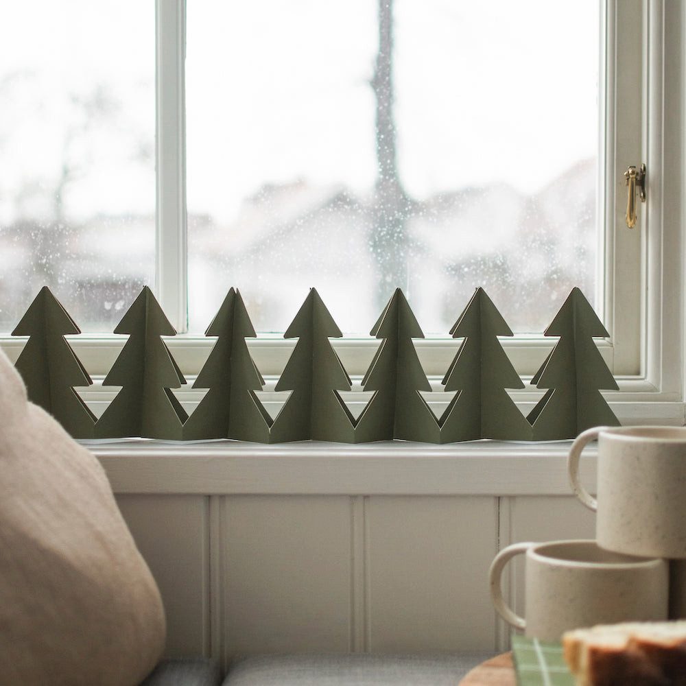 dbkd Dekoobjekt Tree in a row - grün