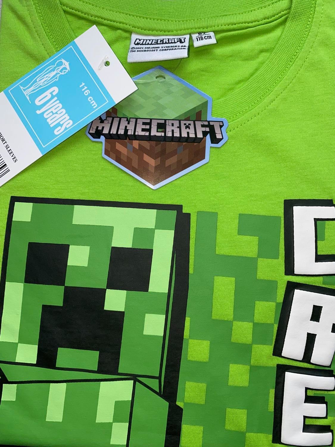 Grün Minecraft T-Shirt 12 Green Minecraft Minecraft Creeper 8 Jahre Logo Druck T-Shirt T-Shirt 10 6