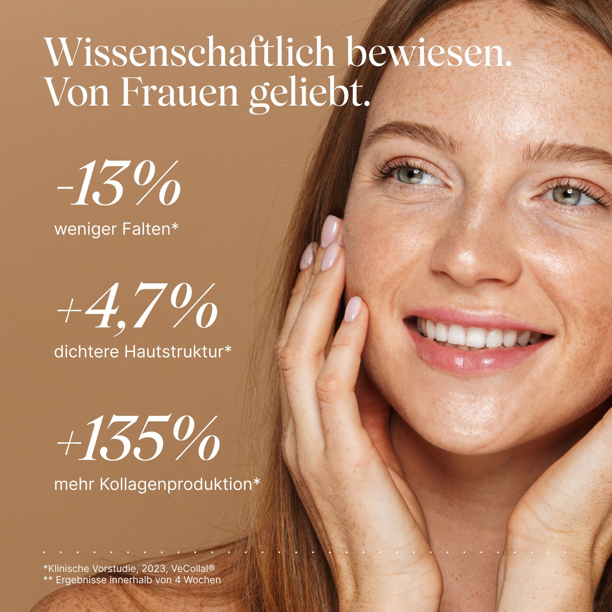 VETAIN Vegan Kollagen Pulver - Mit VeCollal, Ginseng & Gotu Kola - Pulver, 300 g