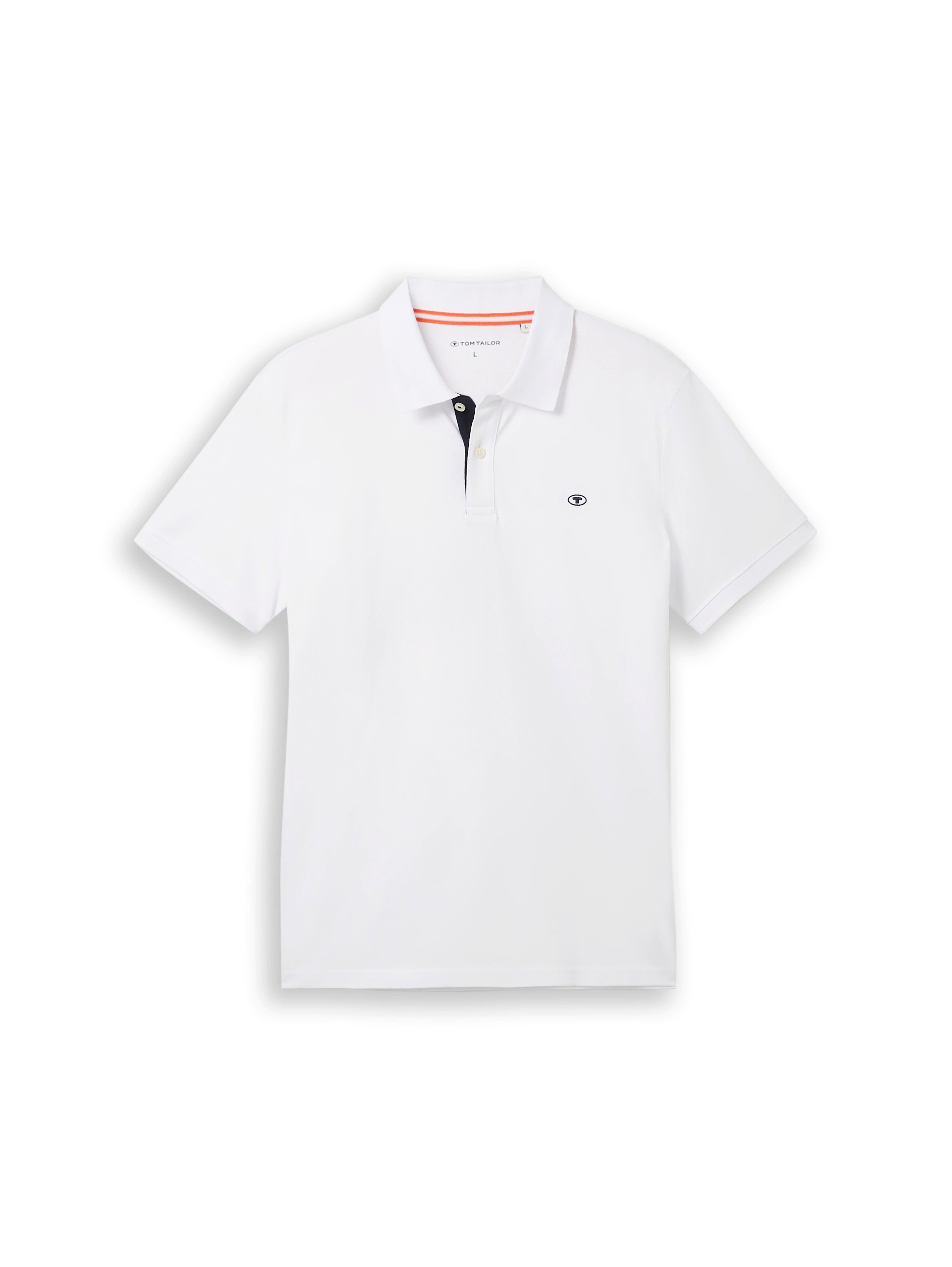 TOM TAILOR Poloshirt Regular mit Knopfleiste und Logo – Bild 5 von 5