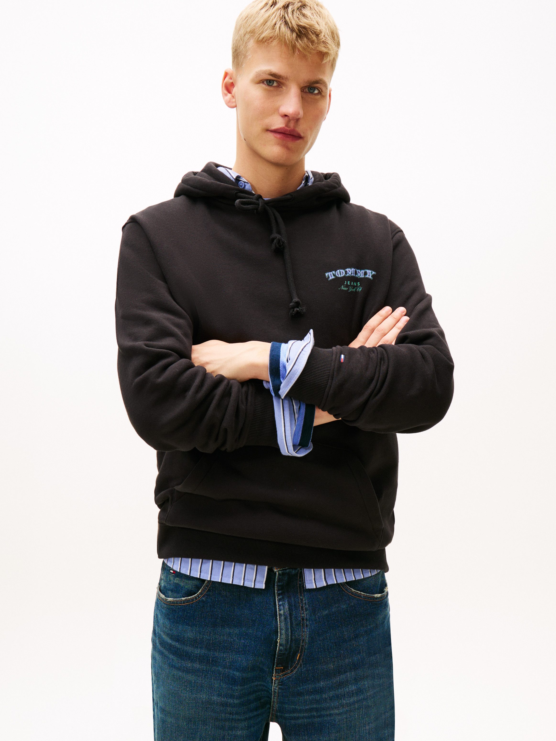 Tommy Jeans Hoodie TJM DOLLAR STACK mehrfarbiger Rückenprint, regular fit
