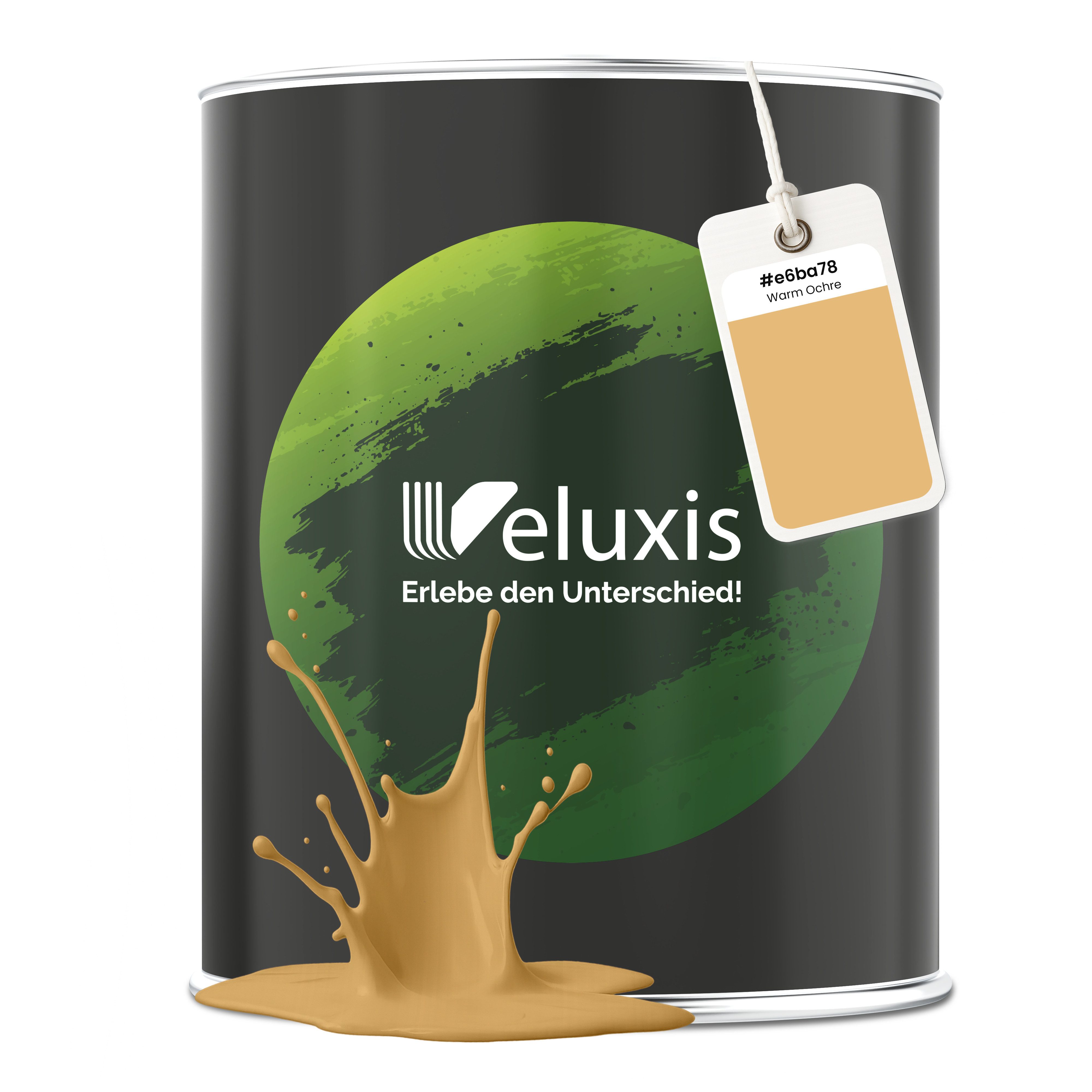 Veluxis Wandfarbe Veluxis® Edle Wandfarbe, für den Innenraum - Deckkraft-Klasse 1, Streifenfrei & tropfarm