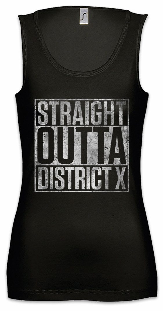 Tanktop Straight Outta District X Ärmelloses Damen T-Shirt New X Fun TV Series