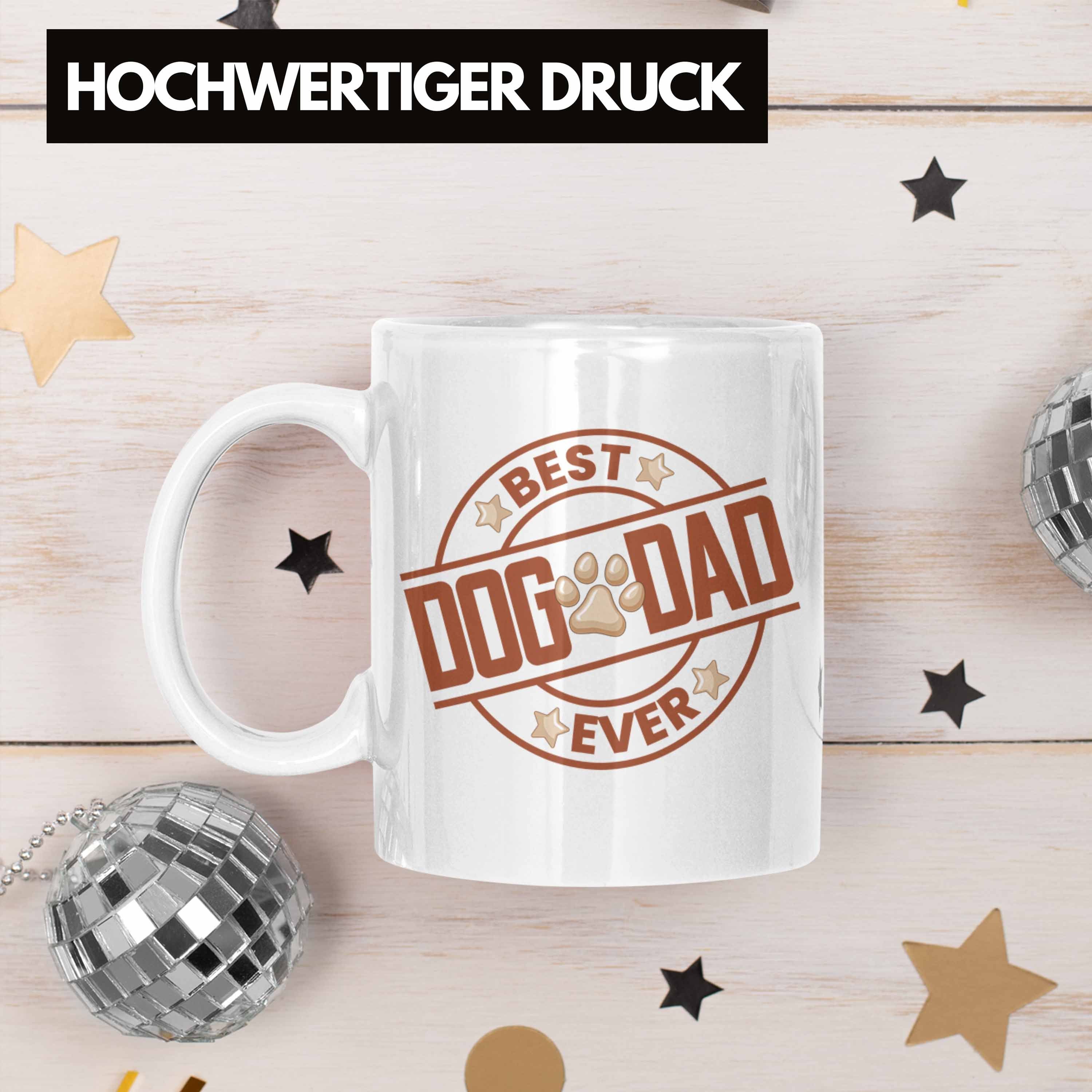Weiss Tasse Papa Hunde Bester Trendation Dog Tasse - Dad Trendation Geschenkidee Ever Hundepapa Geschenk