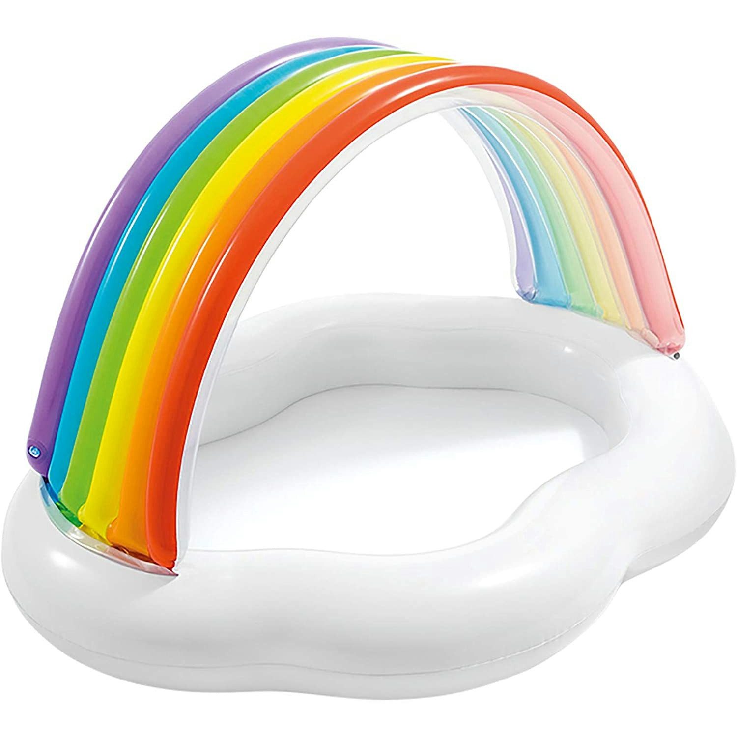Intex Planschbecken 57141NP - Baby Pool - Rainbow Cloud (142x119x84cm)