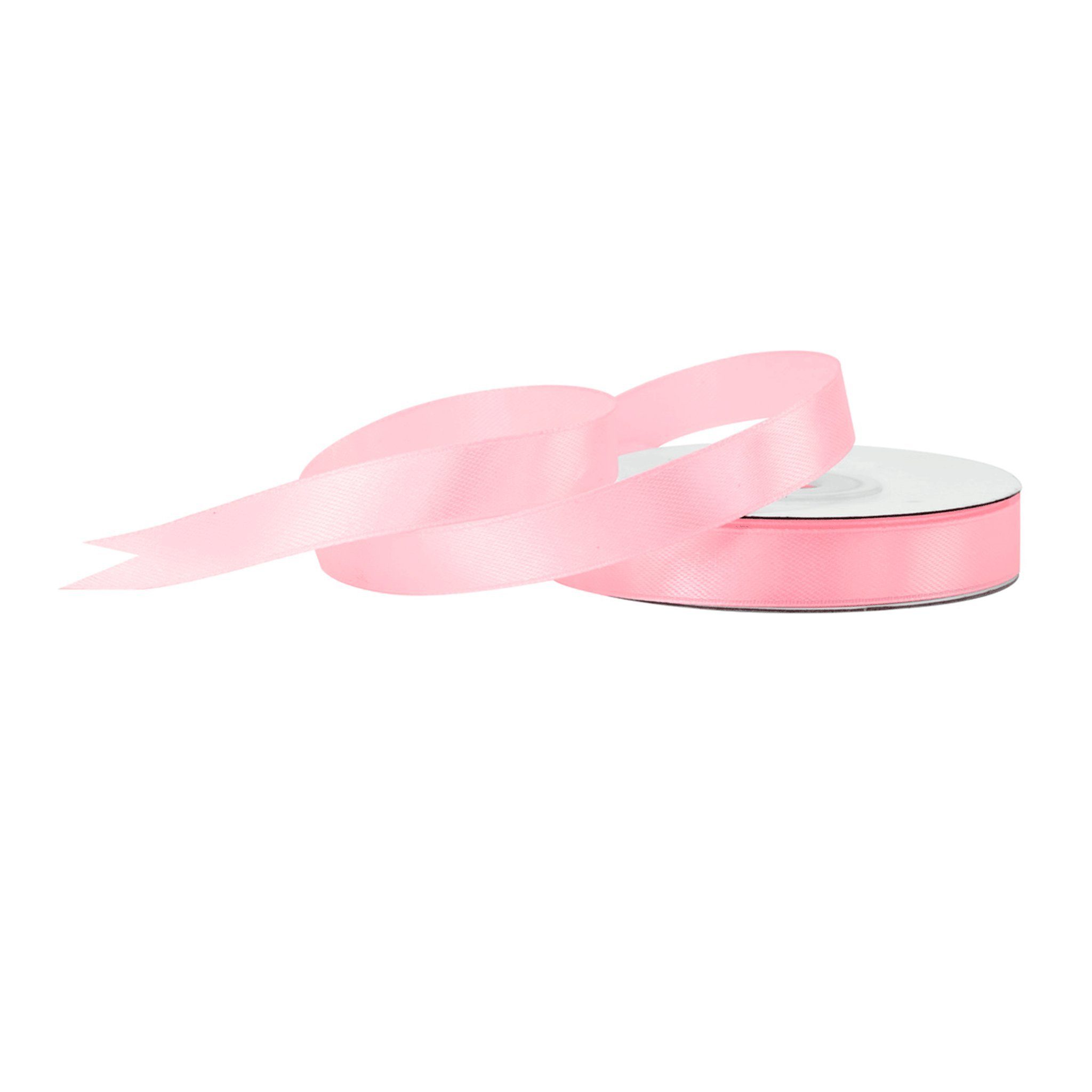 Creativery Satinband, Satinband 12mm x 25m Rolle Hellrosa