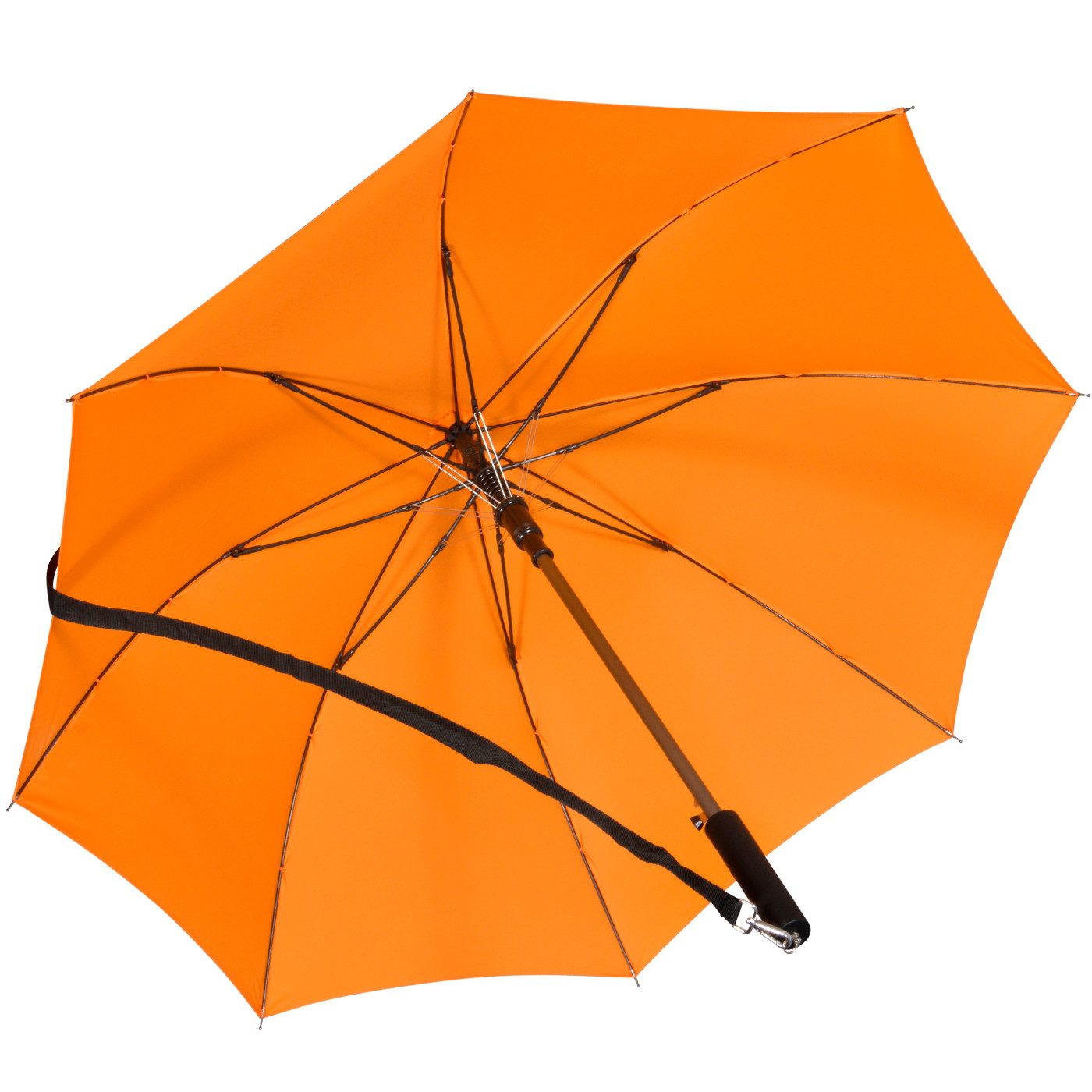 iX-brella Stockregenschirm Umhängeschirm mit längenverstellbarem Tragegurt, mit Auf-Automatik, in vielen Farben