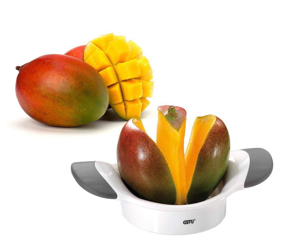 GEFU Obstschneider Edelstahl Mangoteiler PARTI Obstschneider Mango Te