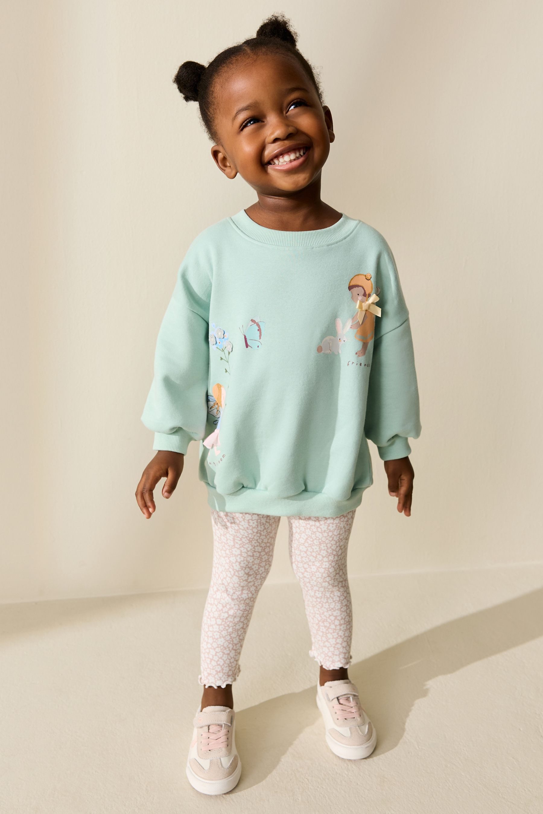 Top & Leggings Sweatshirt und Leggings im Set