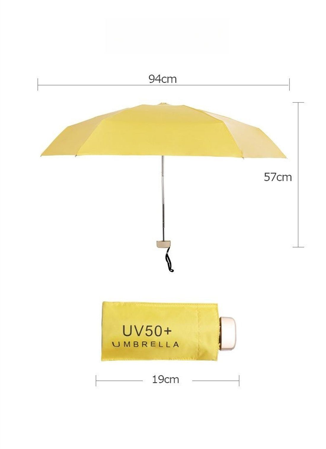 Regen YOOdy~ winzig für Regenschirm, Sonnenschutz schützt für vor und manual Taschenschirme Taschenregenschirm Sonne small unterwegs Hellblau UV-Schutz klein damen