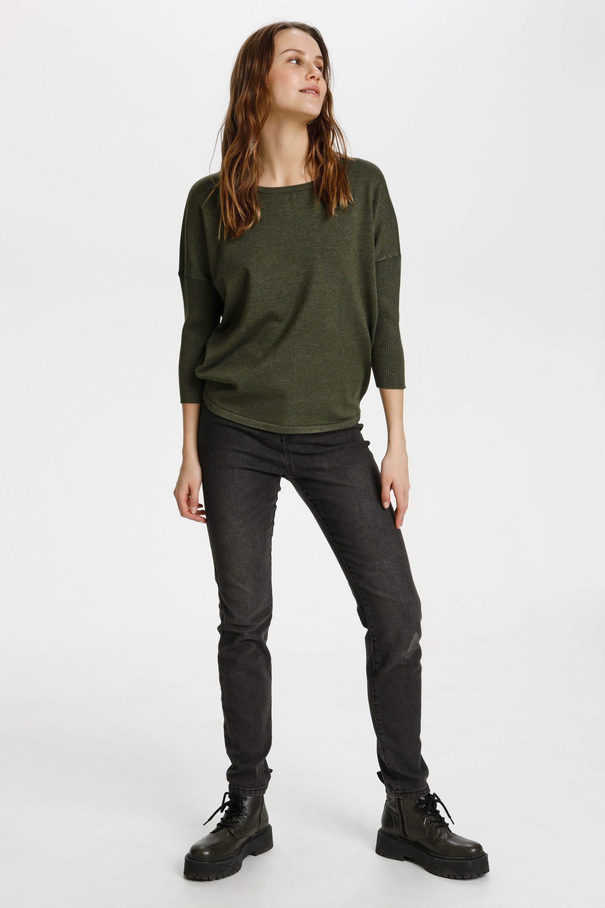 Saint Tropez Strickpullover A2561, MilaSZ R-Neck günstig online kaufen