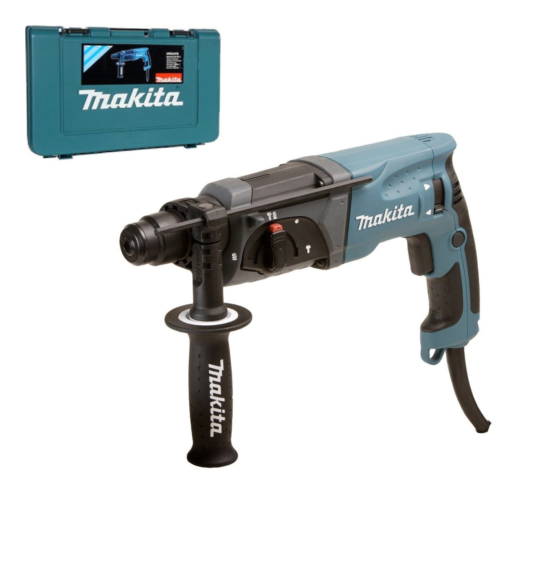 Makita Bohrhammer HR2470 SDS+Bohrhammer + Bohrer-Meißel-Satz günstig online kaufen