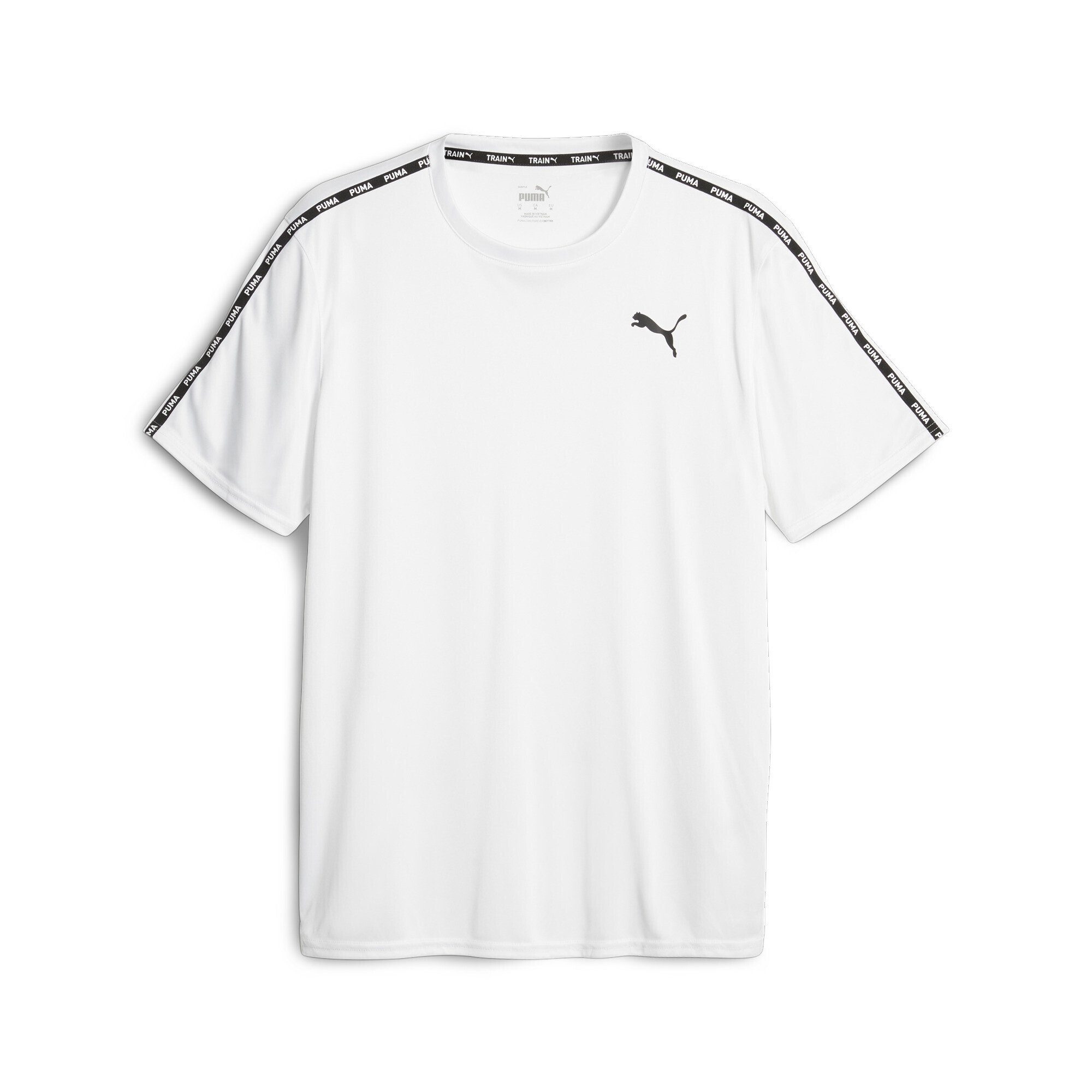 PUMA Trainingsshirt PUMA FIT Taped Trainings-T-Shirt Herren White