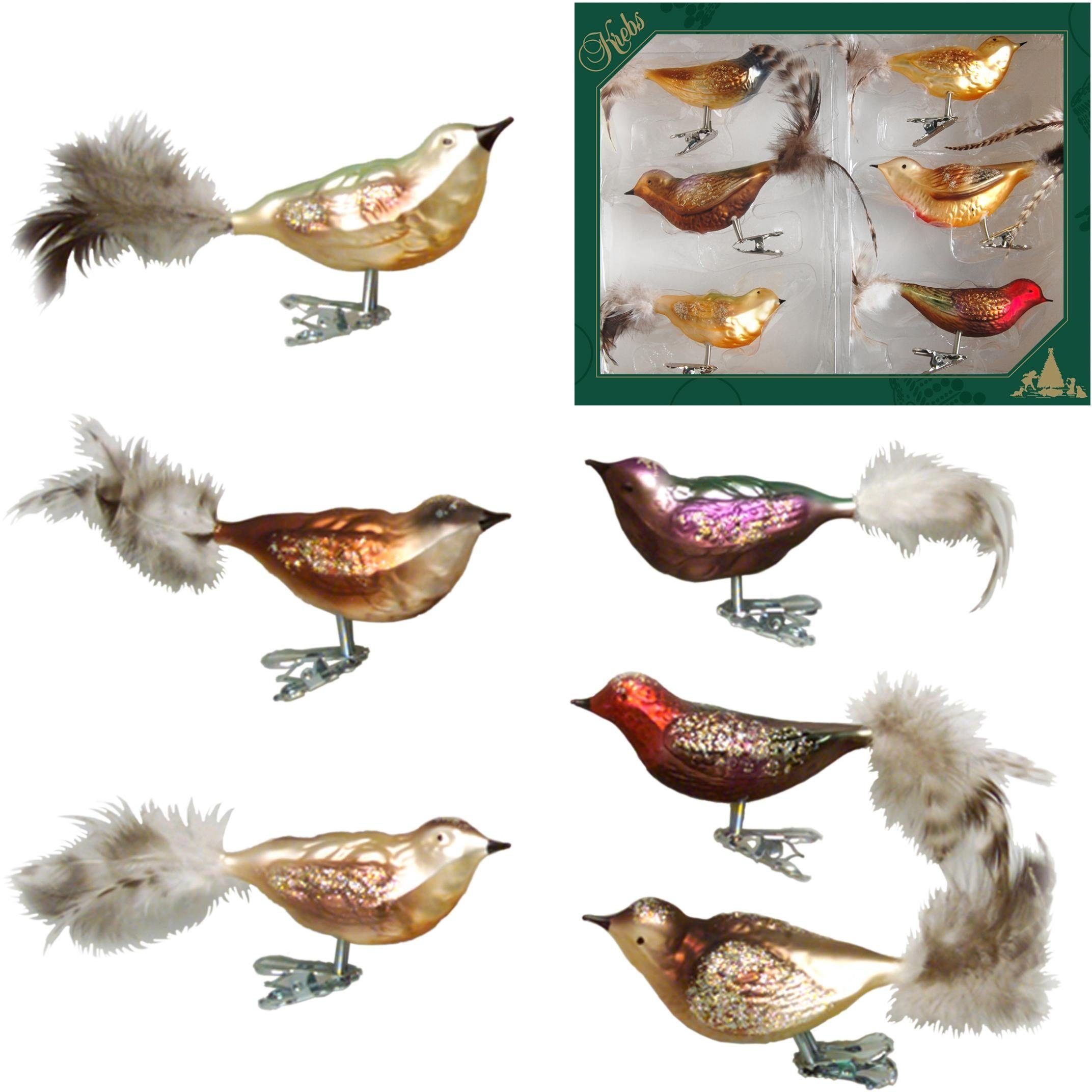 Weihnachtsbaumklammer Waldvögel, Weihnachtsdeko, Christbaumschmuck
