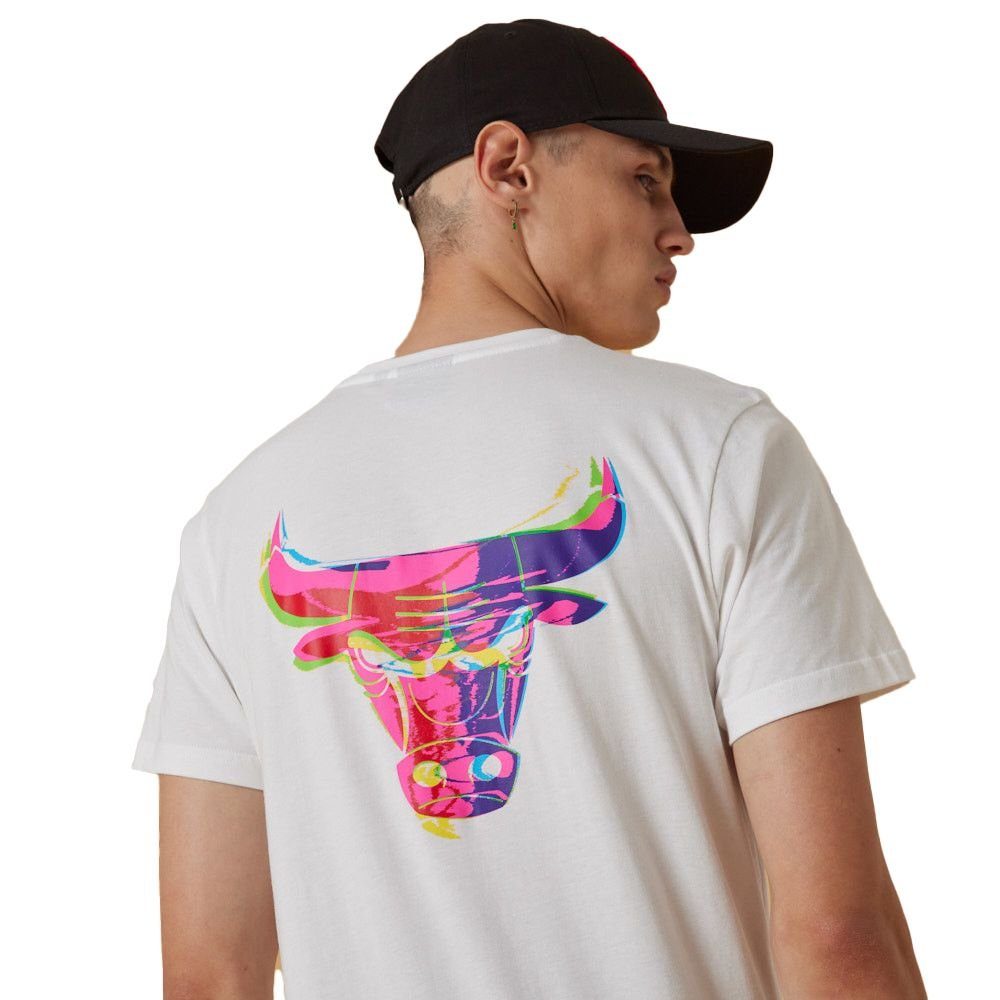 Print-Shirt NEU/OVP CHICAGO Tee NBA Neon Era Back New T-Shirt BULLS Era New