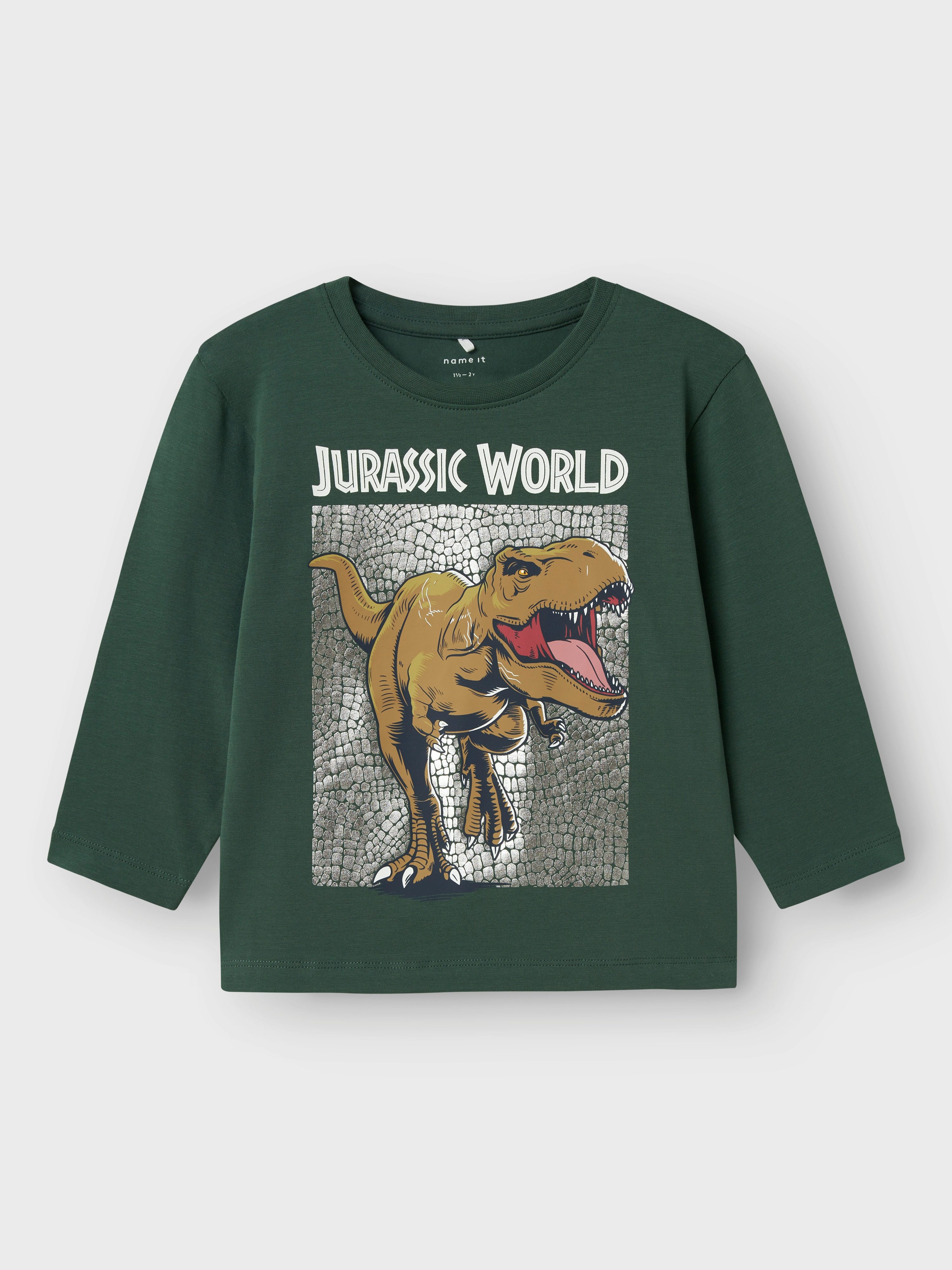 Langarmshirt NMMJEWEL JURASSIC NREG LS TOP NOOS SKY