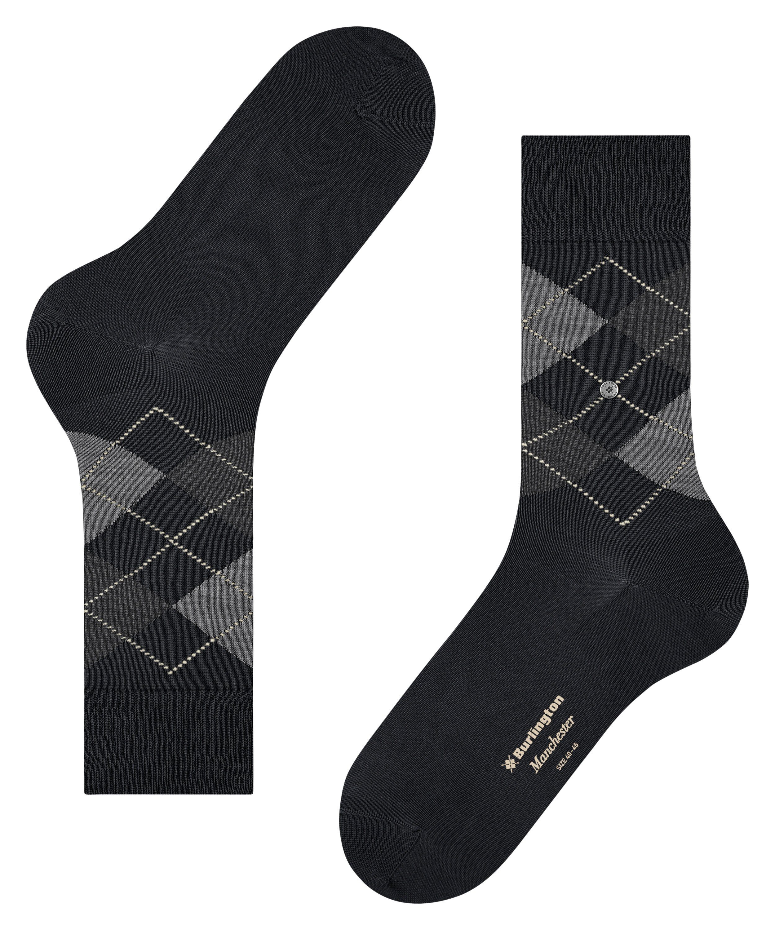 (3000) Burlington Socken Manchester (1-Paar) black