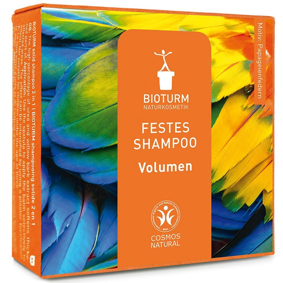 Bioturm Festes Haarshampoo Festes Shampoo Volumen, 100 g, Naturprodukt