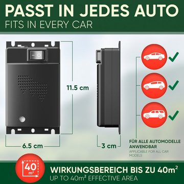 Veddelholzer Garten Ultraschall-Tierabwehr Marderschreck Auto Autobatteriebetriebene Ultraschall Frequenzbereich, 1-tlg.