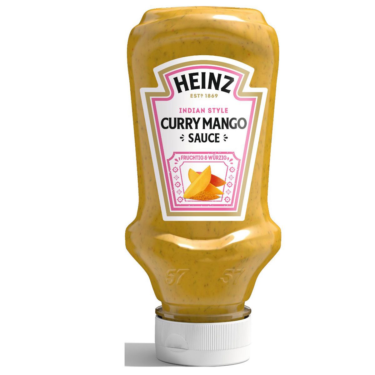 Heinz Saucen, Heinz Curry Mango Sauce fruchtige cremig pikante Sauce 220ml